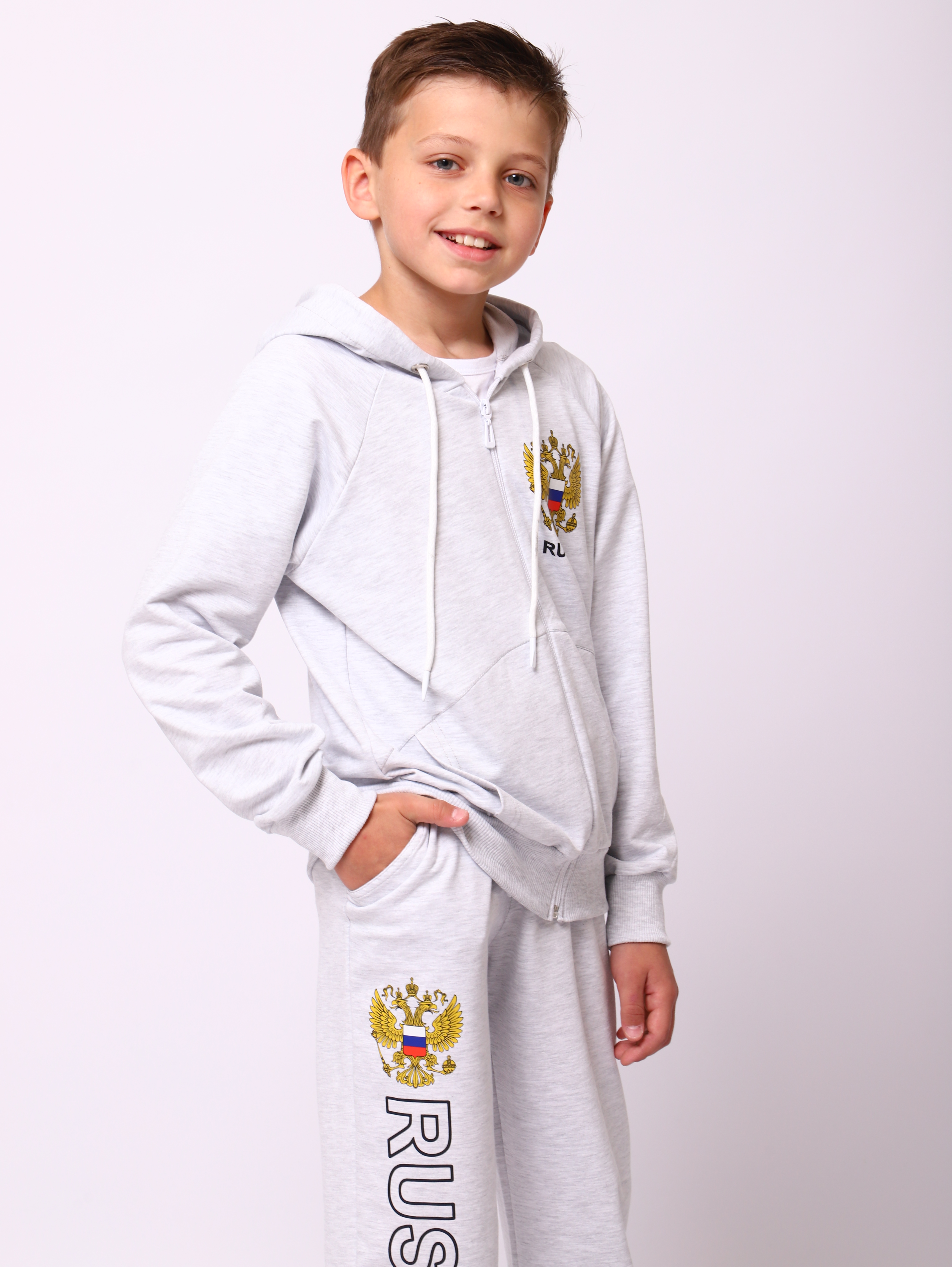 Костюм ЛАДОШКИ Костюм Марафон Серый Меланж - фото 8