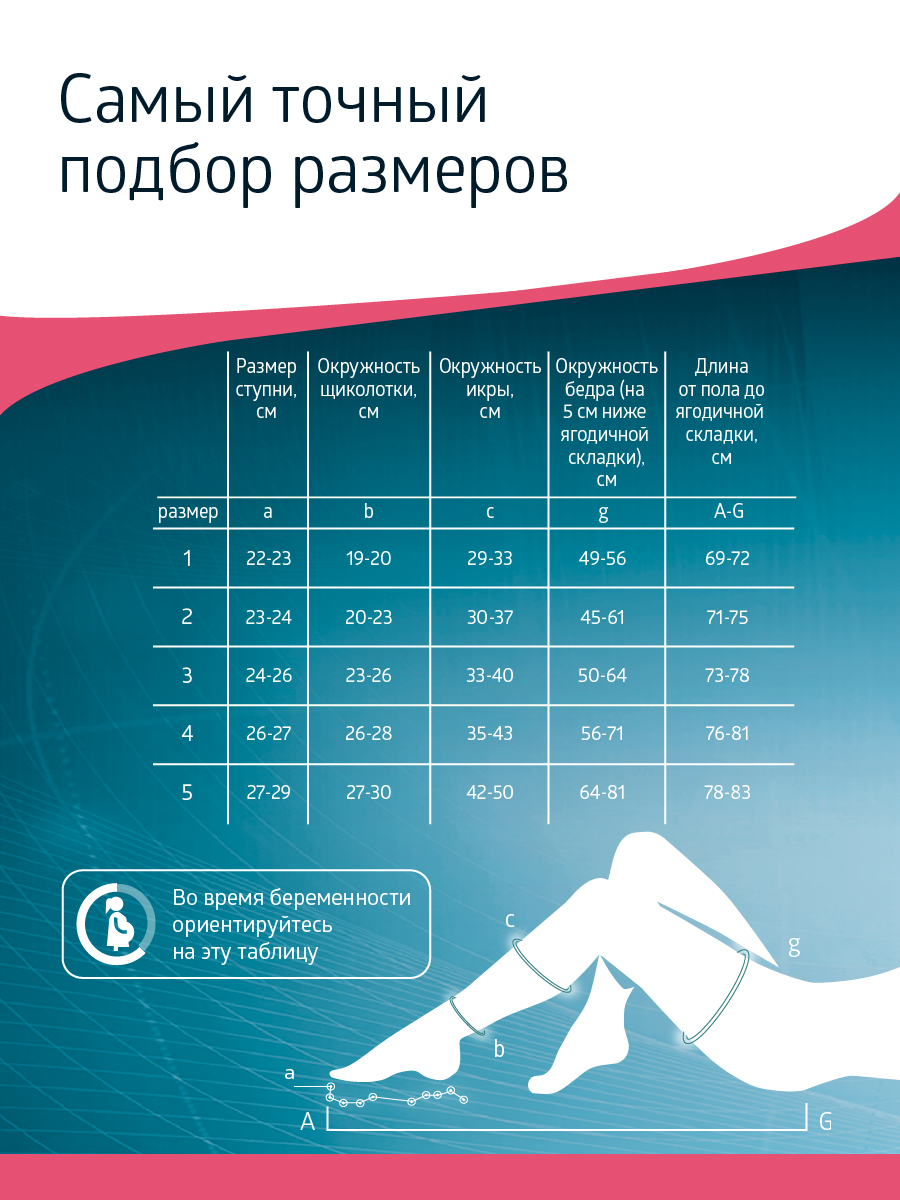 Чулки B.Well JW-214 размер 3 White антиэмболические госпитальные 1 класс компрессии - фото 16