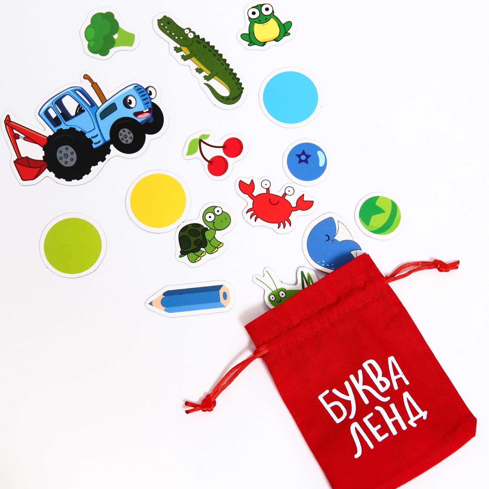 Магнитная книга Синий трактор «Изучаем цвета» - фото 5