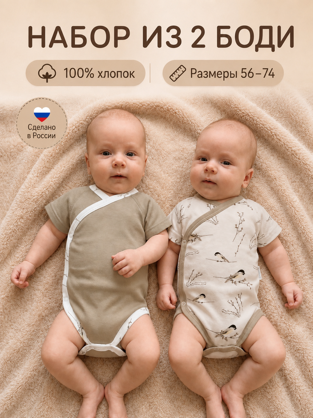 Боди 2 шт Вернисаж 120 - фото 12