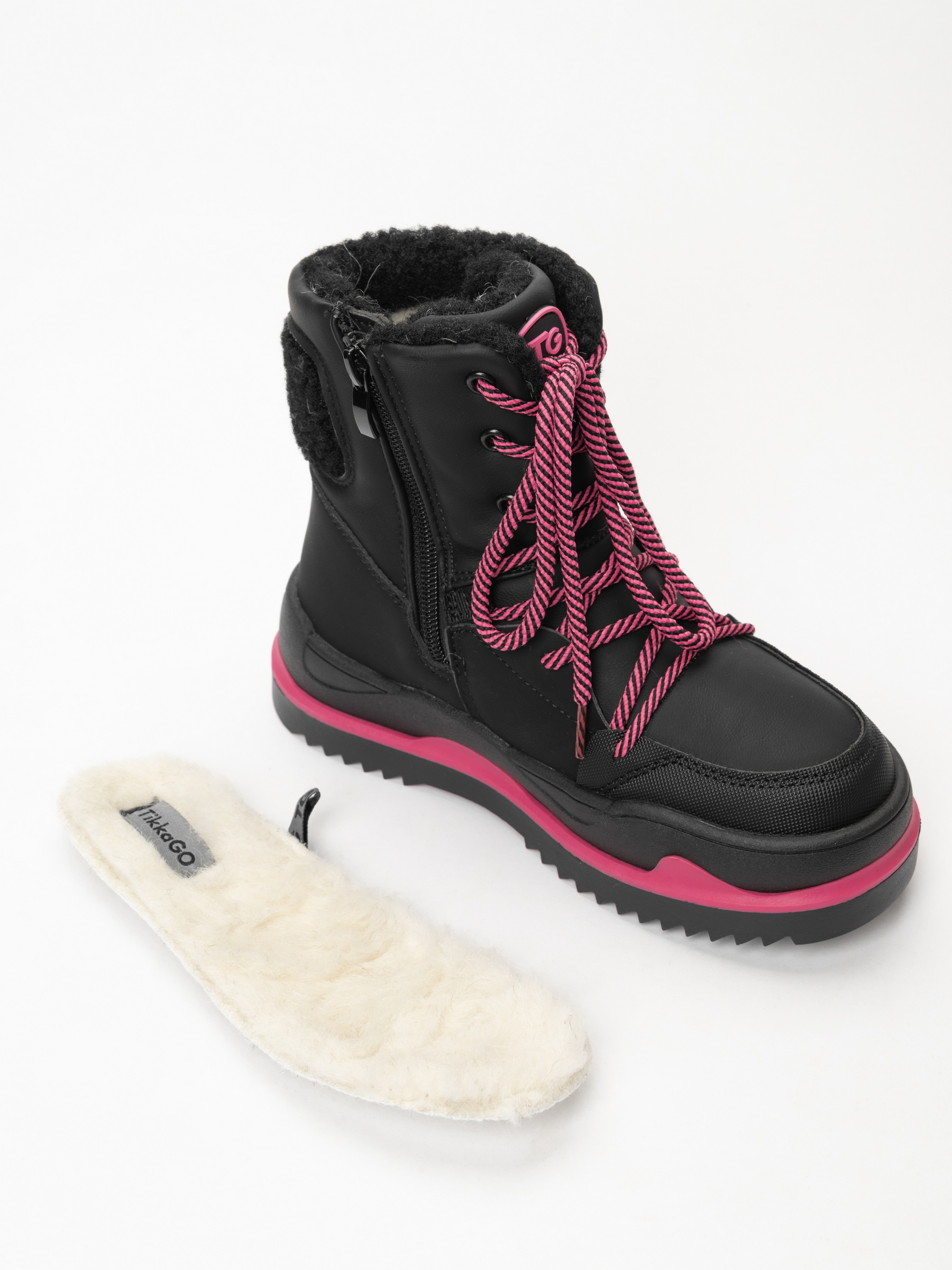 Дутики TikkaGo 7F40_26732_black-fuxia - фото 4