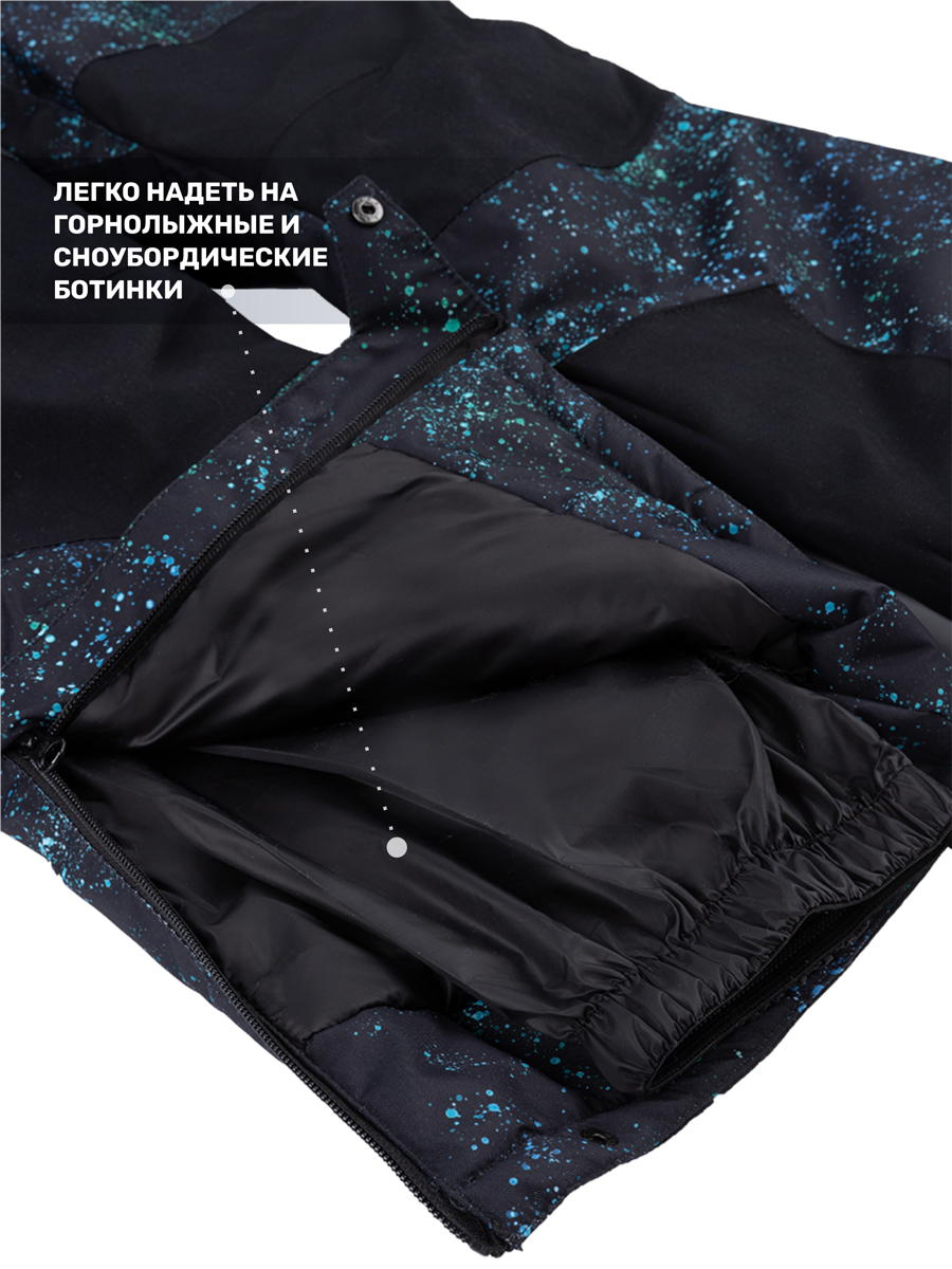 Комбинезон NIKASTYLE 8з5724 черный/бирюза - фото 9