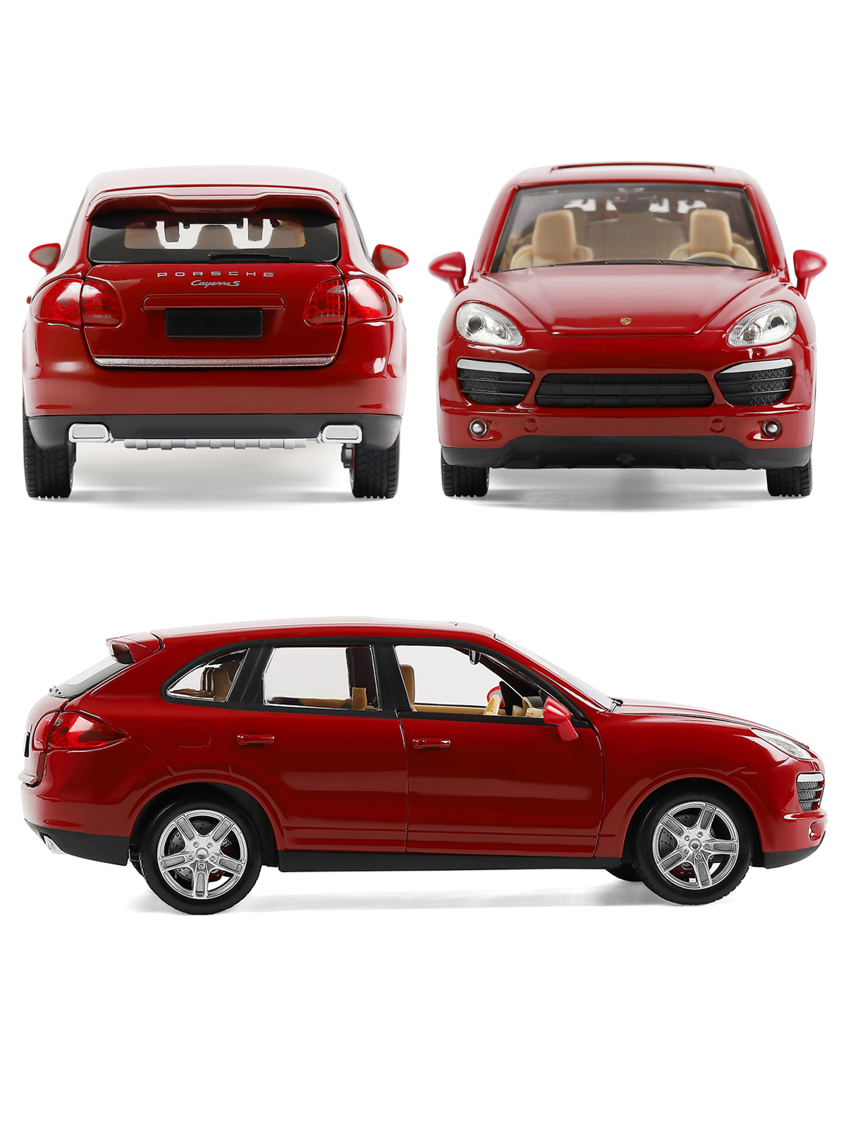 Внедорожник АВТОпанорама Porsche Cayenne S 1:24 JB1251131 - фото 6