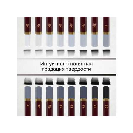 Карандаши чернографитные Brauberg 8 шт.