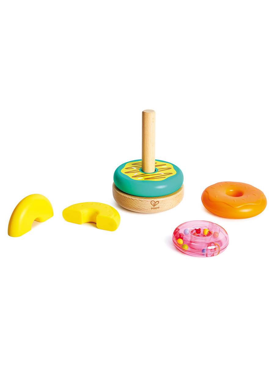 Игрушка Hape пирамидка Башня пончиков - фото 6