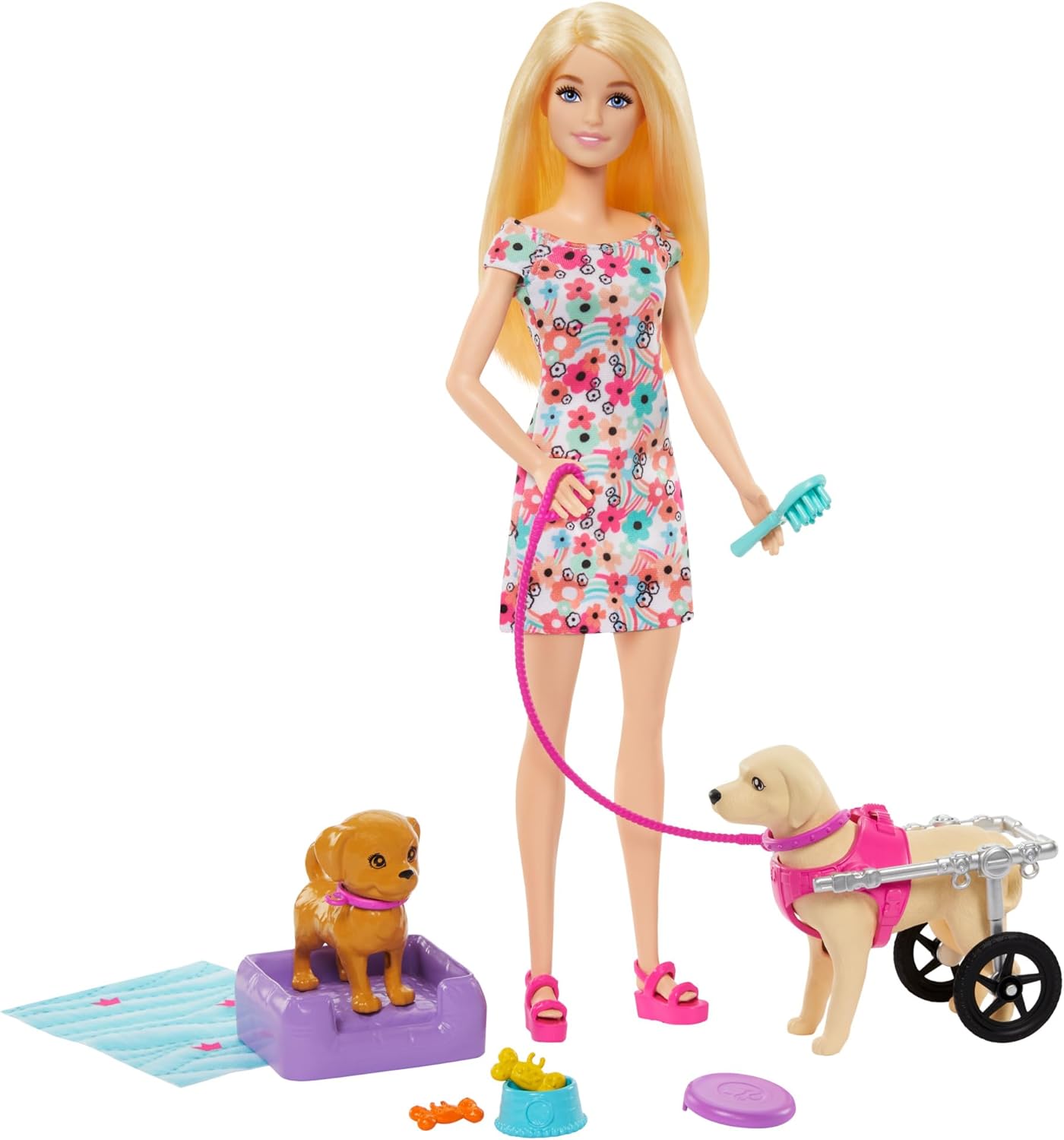 Кукла модельная Barbie Барби и ее собака HTK37 - фото 5