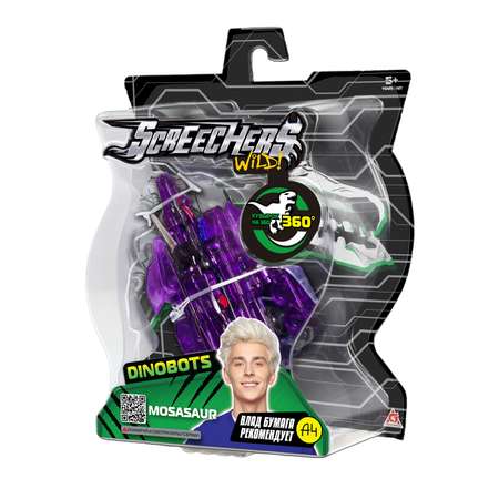 Игровой набор Screechers Wild Мозазавр Дино