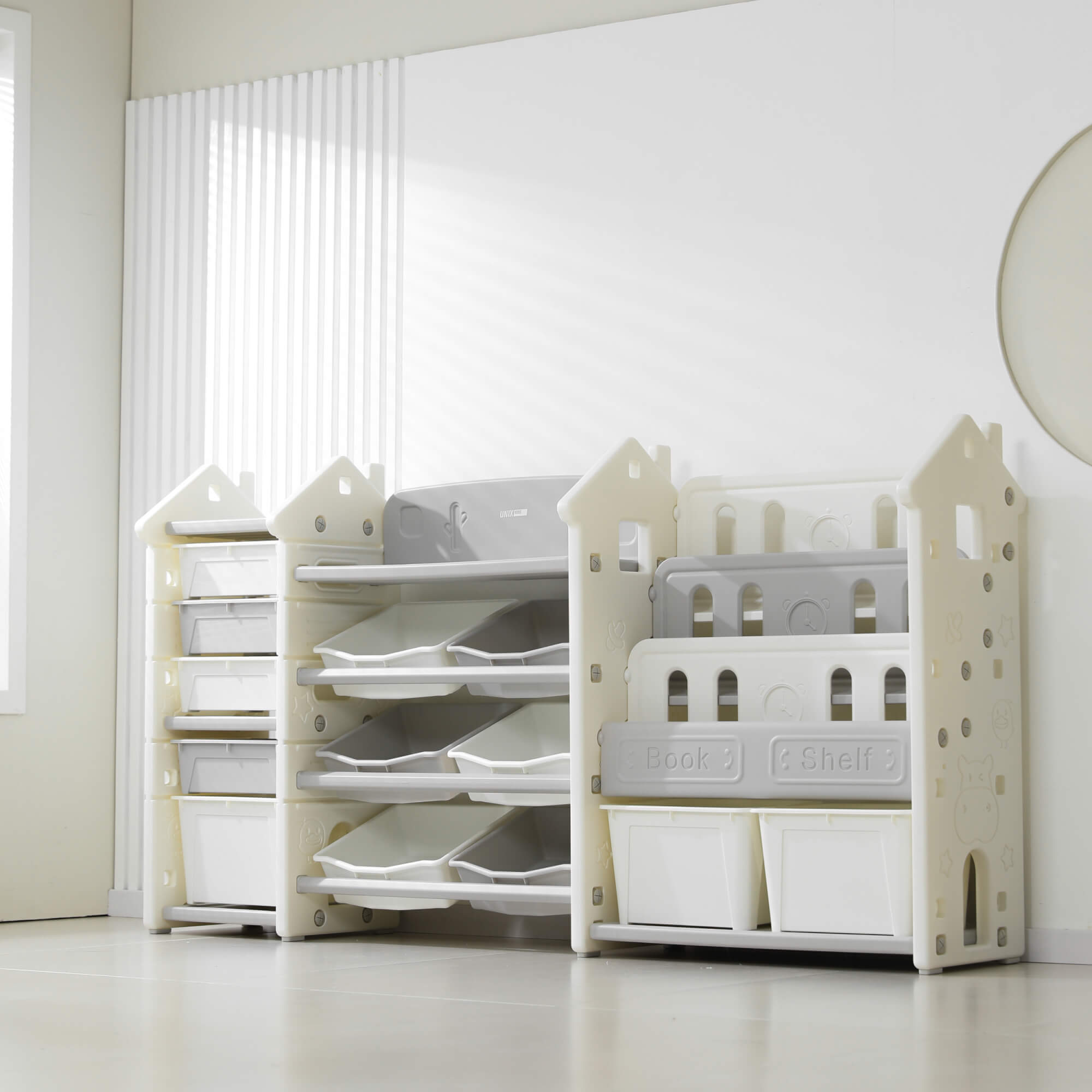 Стеллаж для игрушек и книг UNIX Kids Замок/Сastle - фото 20