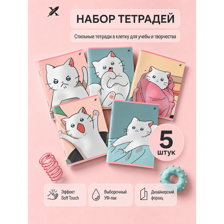Общая тетрадь Lorex Stationery клетка 48 лист. 5 шт.