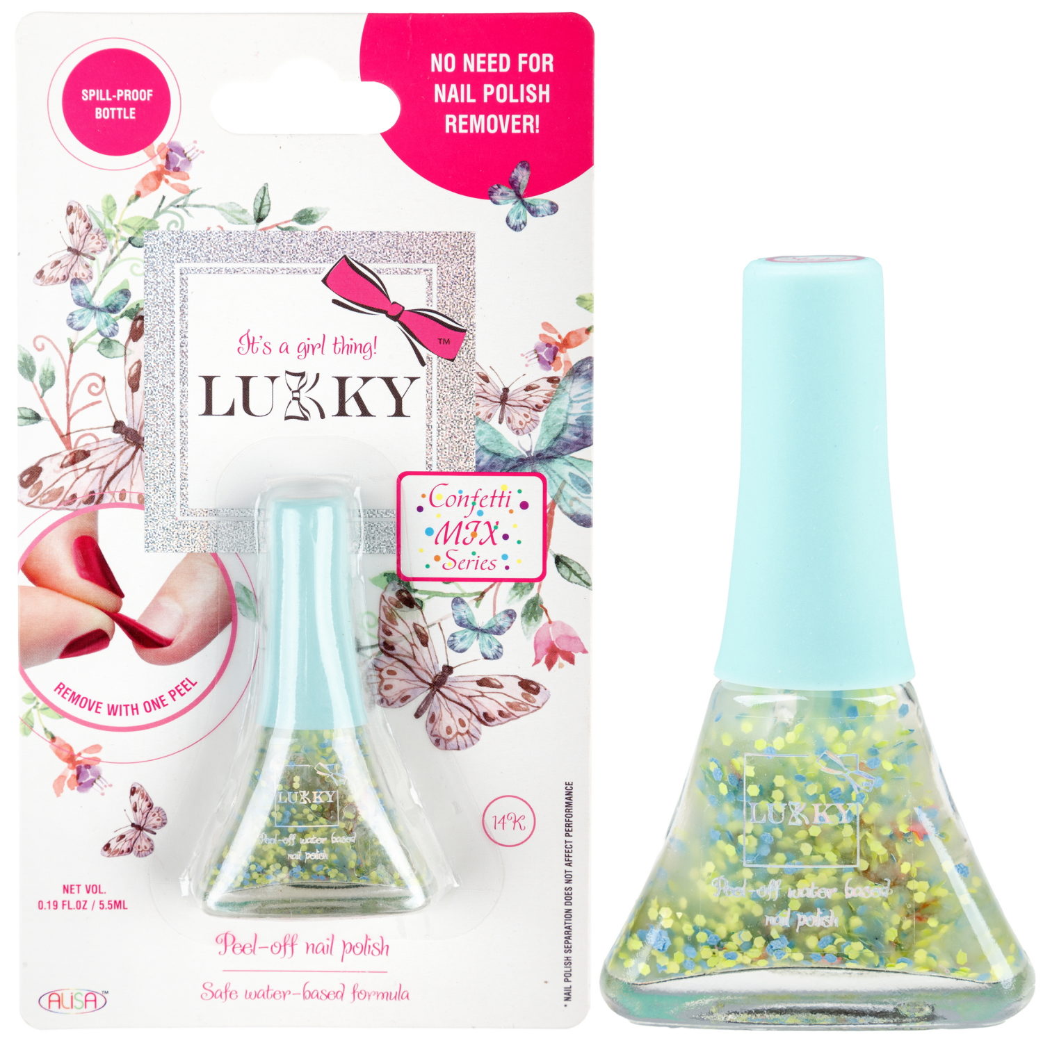Детский лак для ногтей на водной основе LUKKY для детей с трех лет 6 штук peel-off 5,5 мл - фото 21