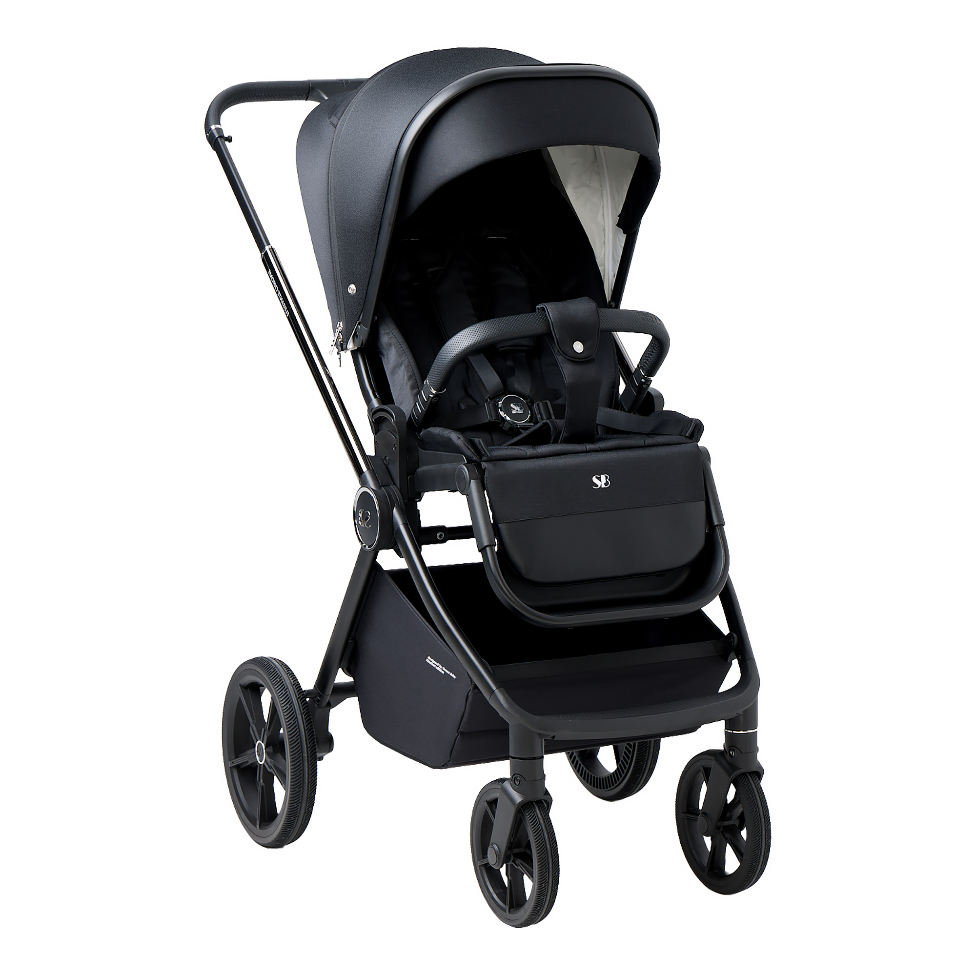 Коляска 3в1 Sweet Baby Elegante Chrome Black черный - фото 54