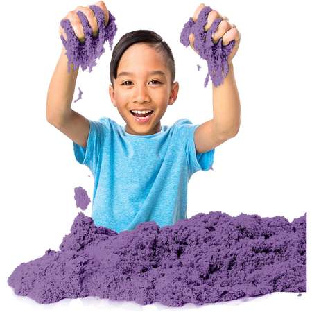 Кинетический песок Kinetic Sand 0.9 кг (фиолетовый)