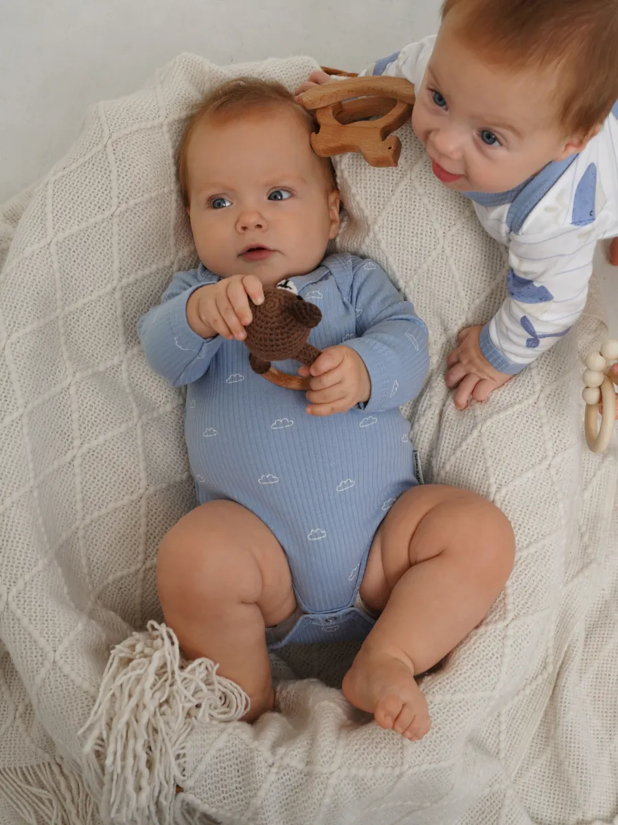 Боди 3 шт Супер Пупс нбр/3пр/бд/sk20/рубчик/морскаясказка - фото 19