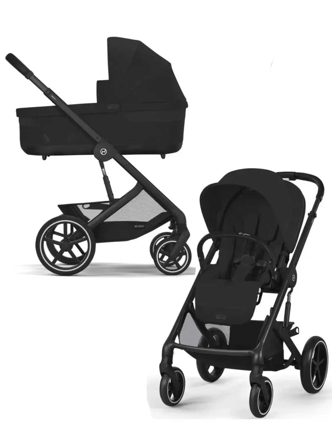 Коляска 2в1 Cybex Balios S Lux BLK черный - фото 1