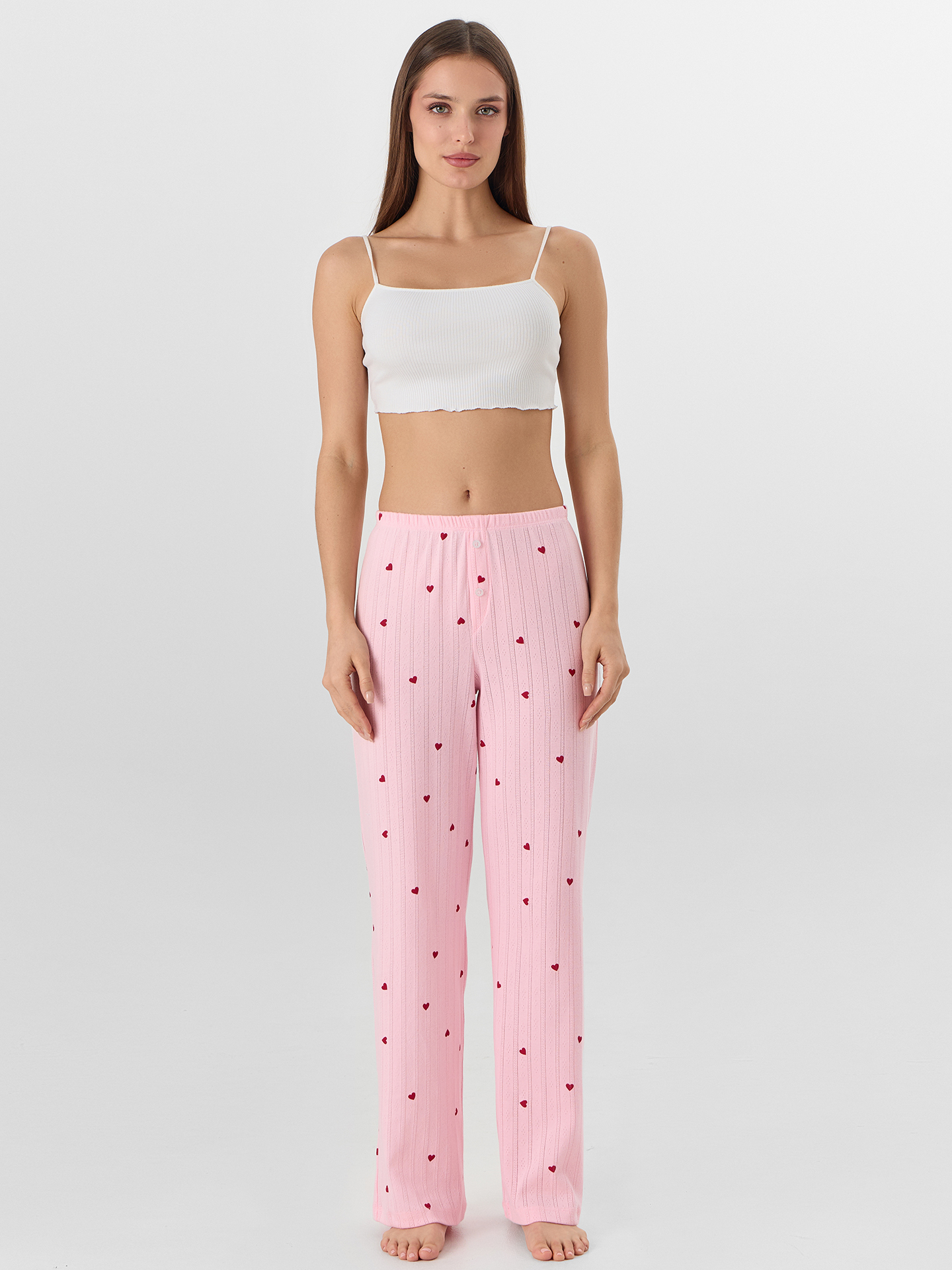 Брюки Mark Formelle (Марк Формэль) 532252/сердечки на розовом - фото 3