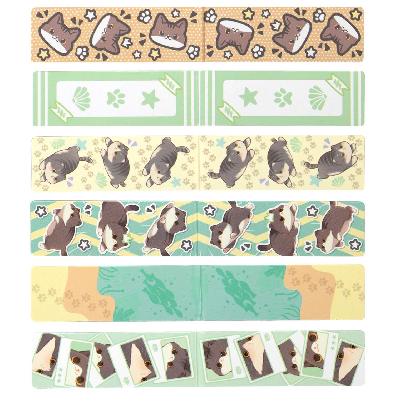 Закладки для книг магнитные Brauberg Милые коты 6 штук 60*20мм - фото 2