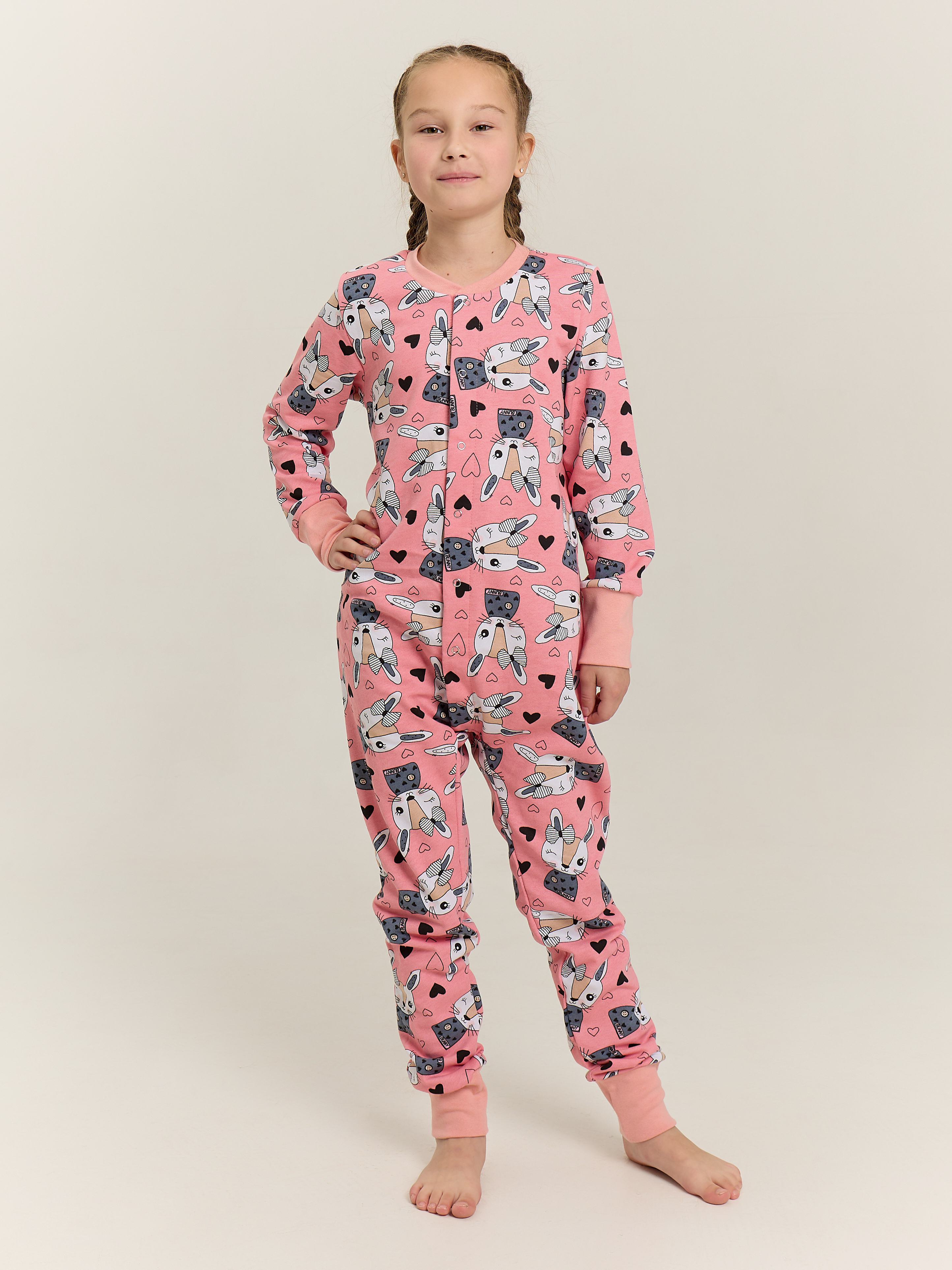 Пижама Весёлый человечек Д00201/Зайки - фото 1