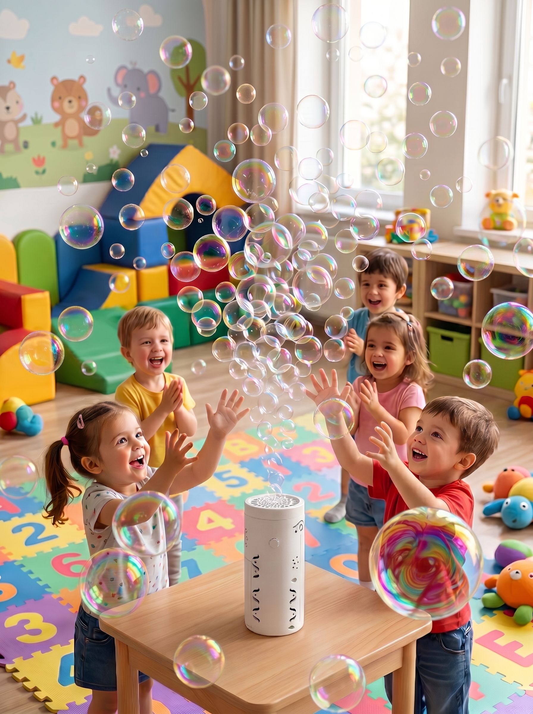Генератор мыльных пузырей Kaleidoscope toys с подсветкой на батарейках - фото 9