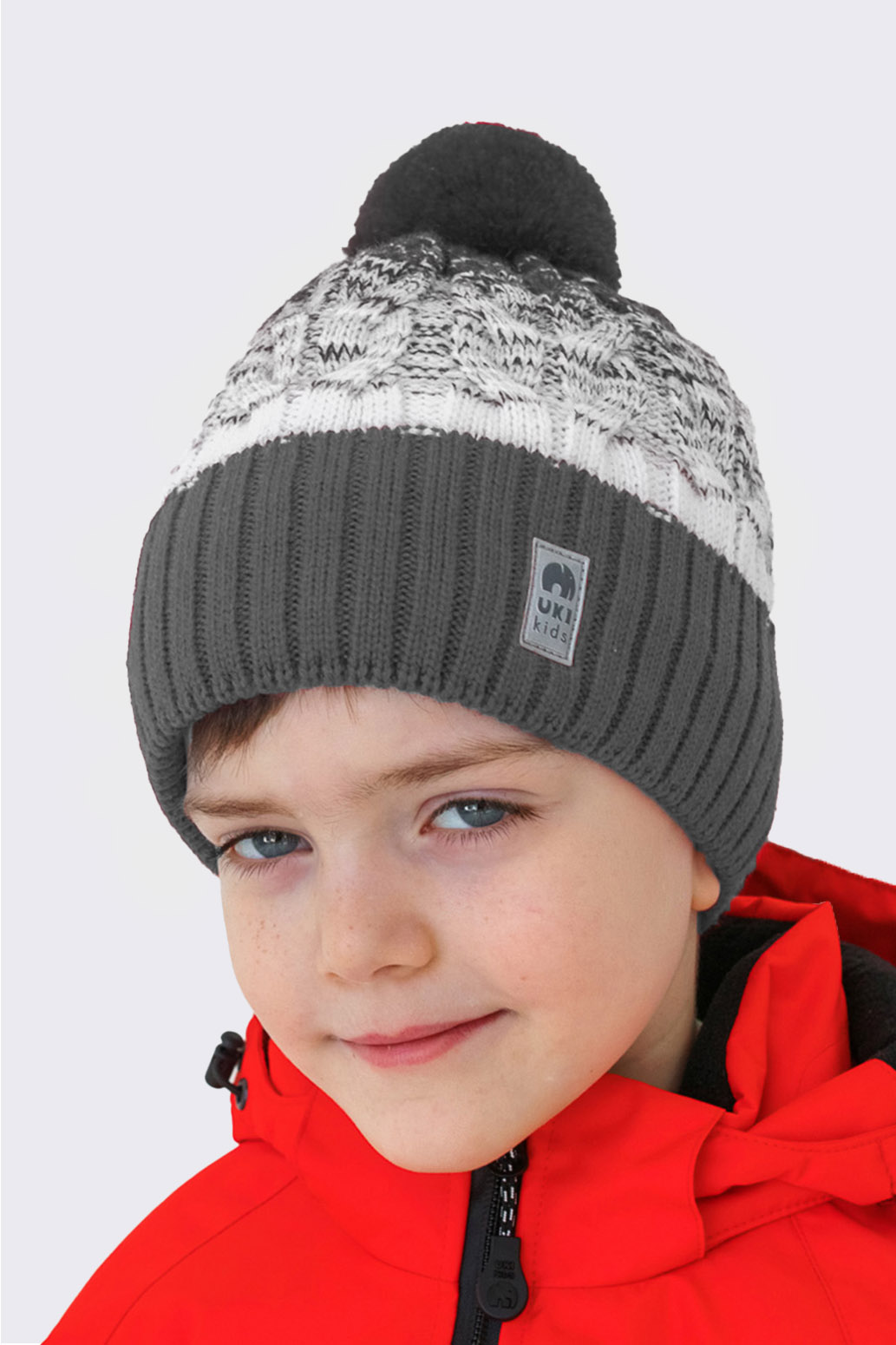 Шапка UKI KIDS 14w22-042сер - фото 1