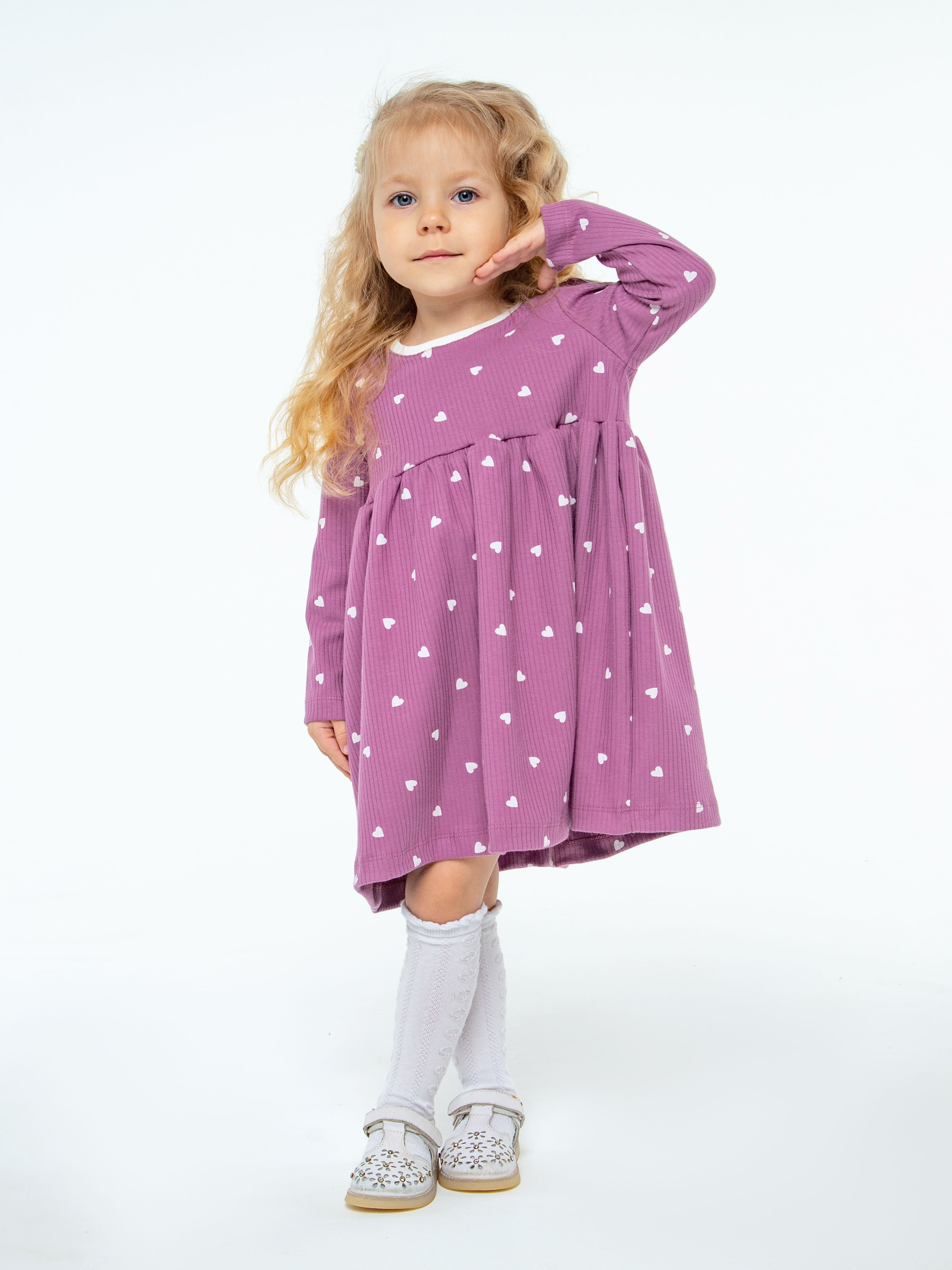 Платье LEVA платье для девочки_мелодия сердец - фото 2