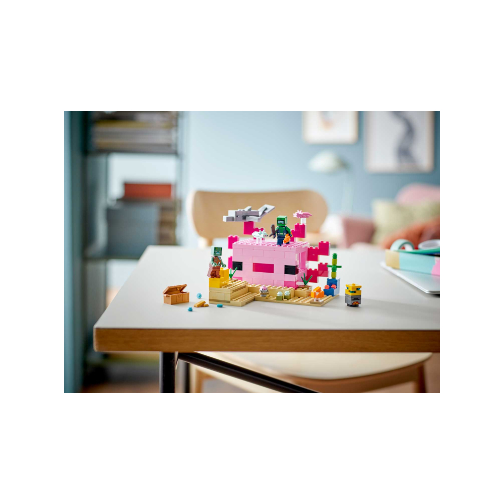 Конструктор LEGO Minecraft Дом Аксолотля 21247 206 дет. - фото 4
