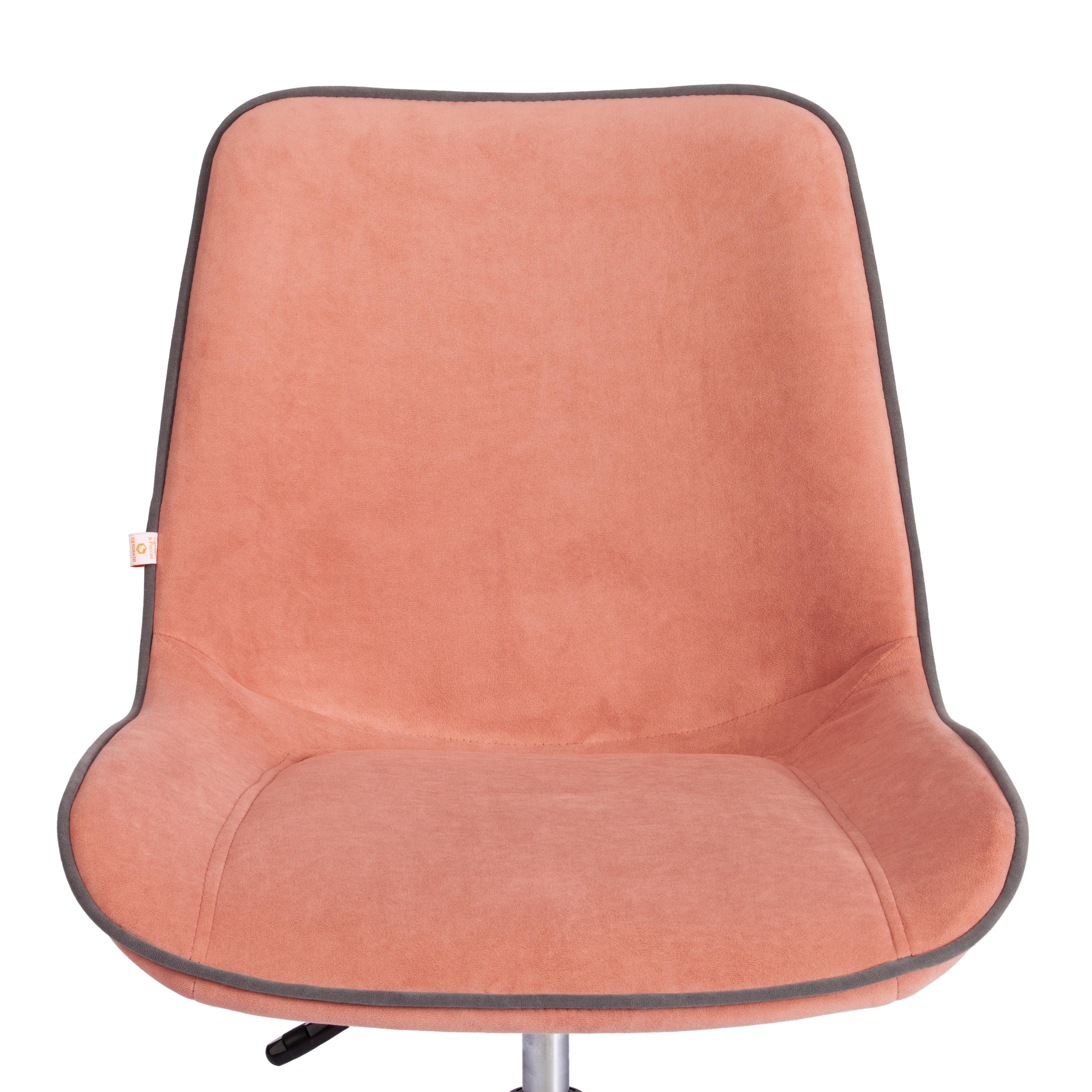 Компьютерное кресло TETCHAIR флок розовый - фото 13