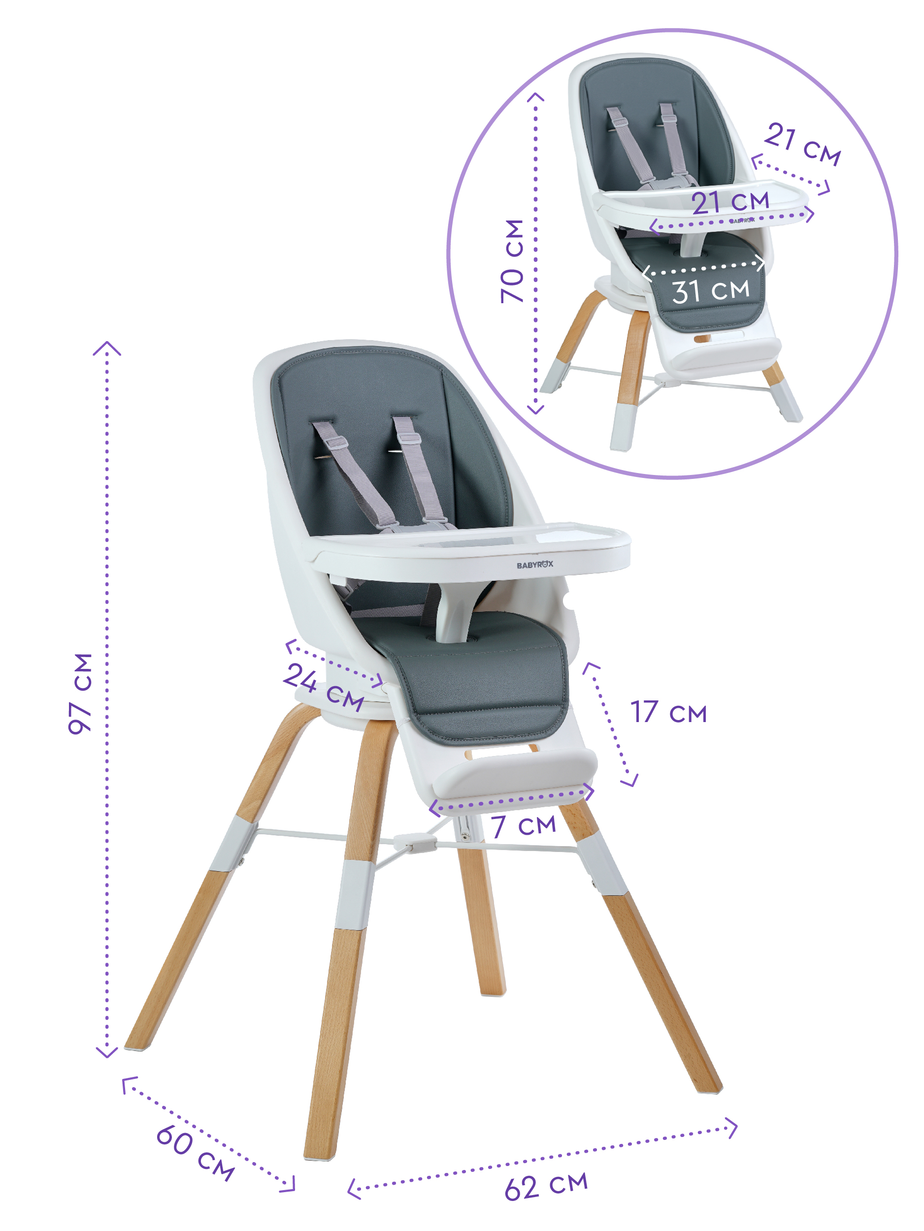 Стульчик для кормления BabyRox - фото 10