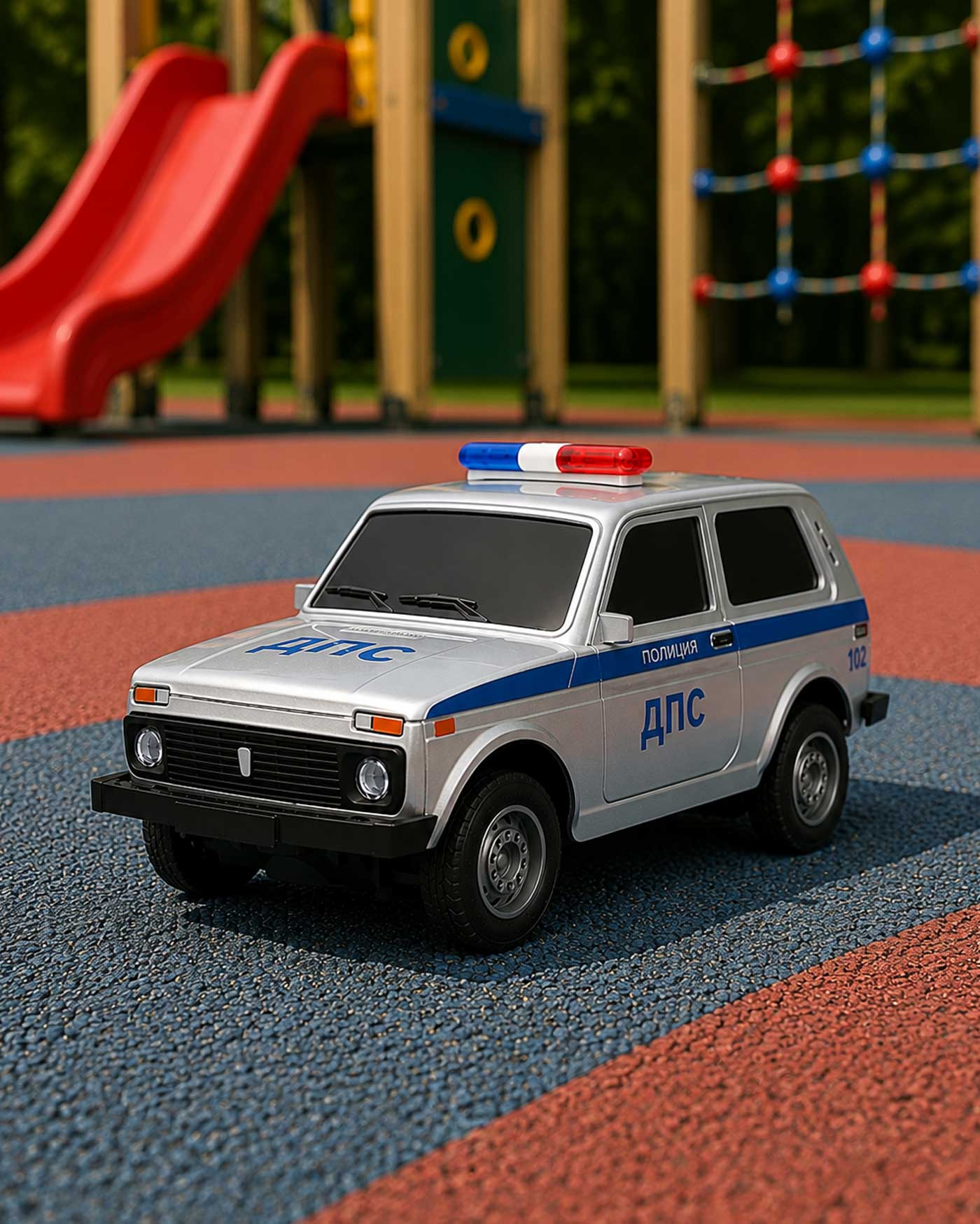 Полицейская машина РУ Mobicaro 1:24 - фото 2