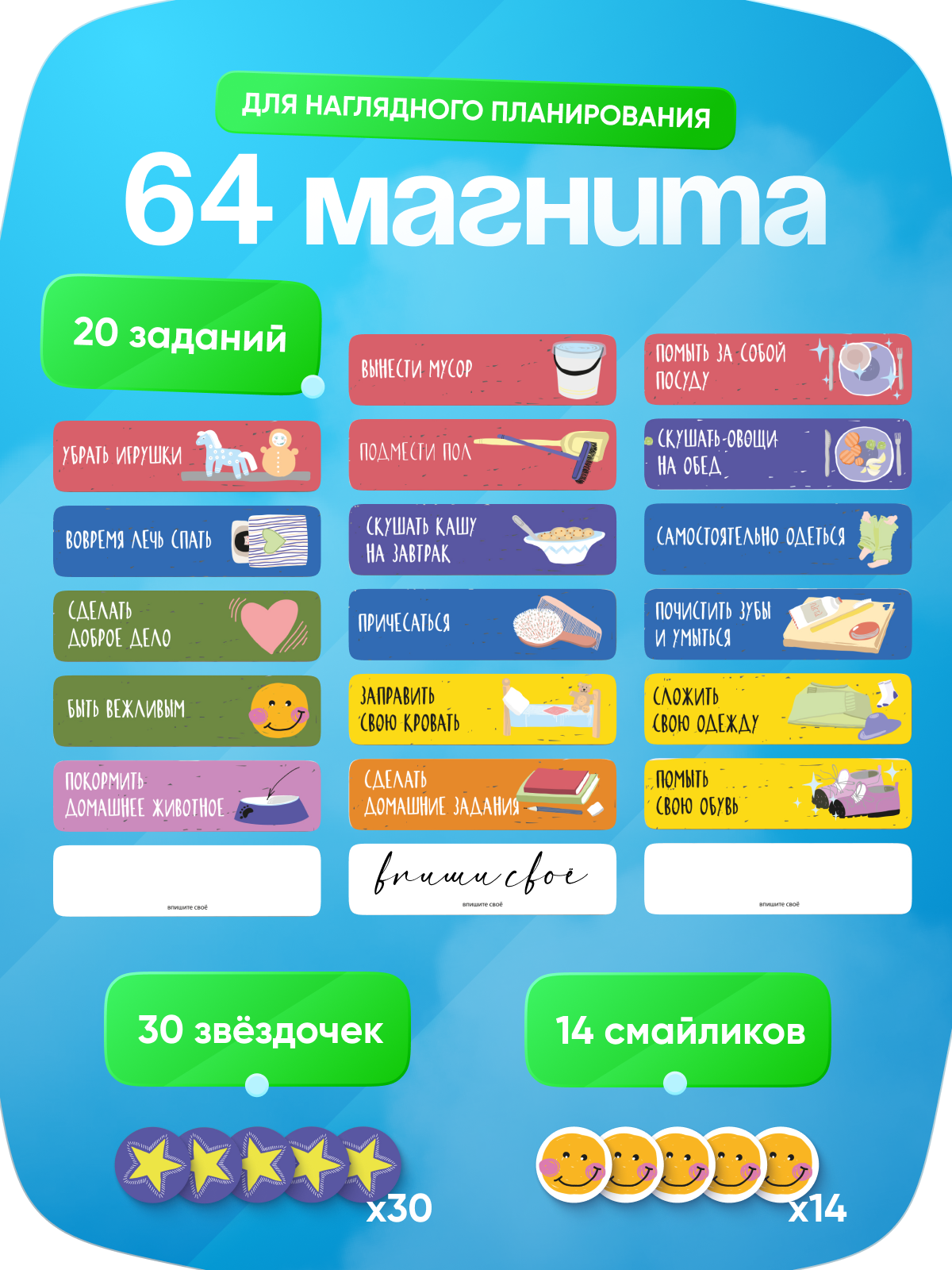 Магнитно-маркерная доска HappyLine - фото 2