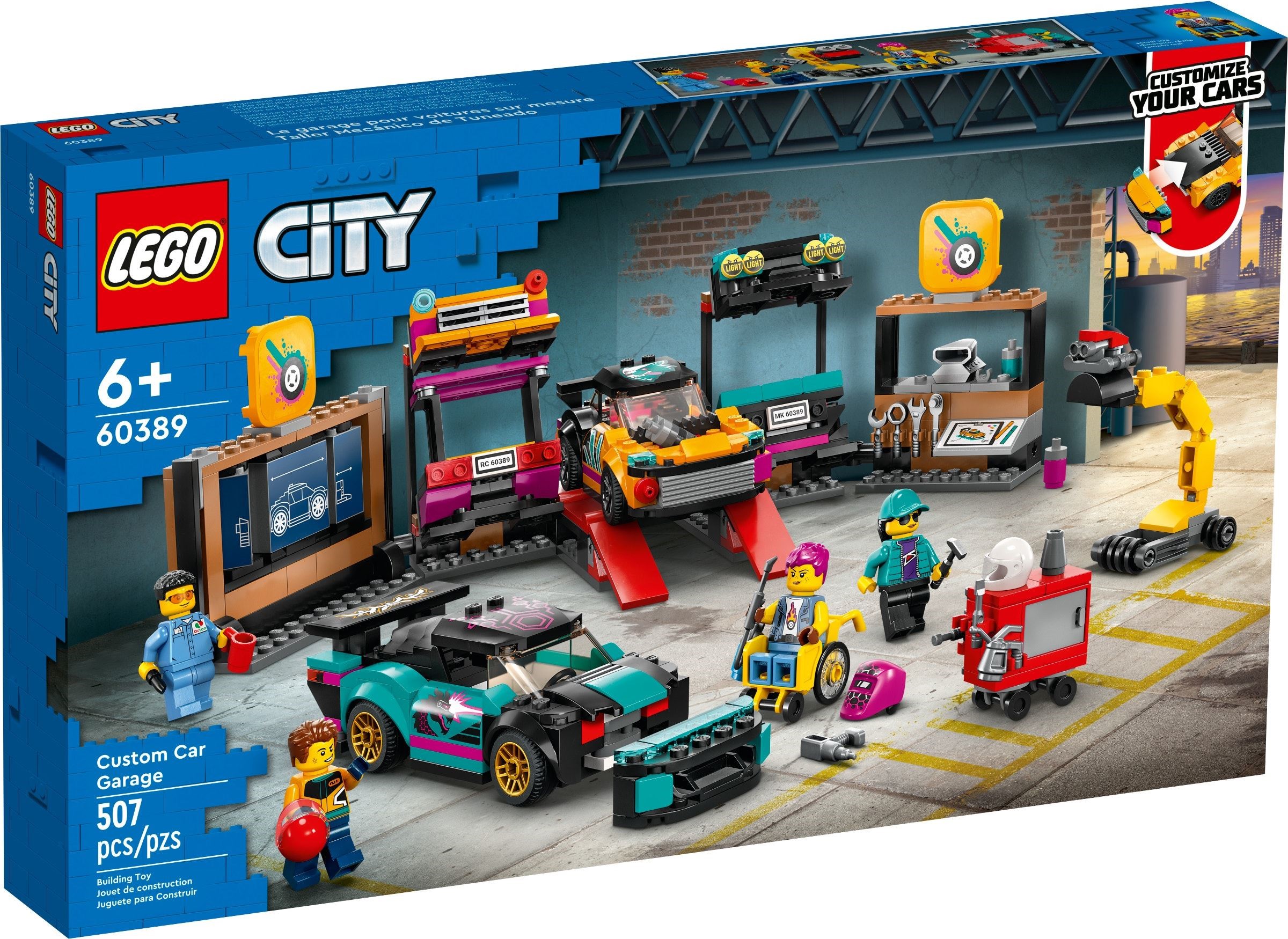 Изображение товара Конструктор LEGO City Гараж на заказ 60389 56 деталей для детей от 6 лет