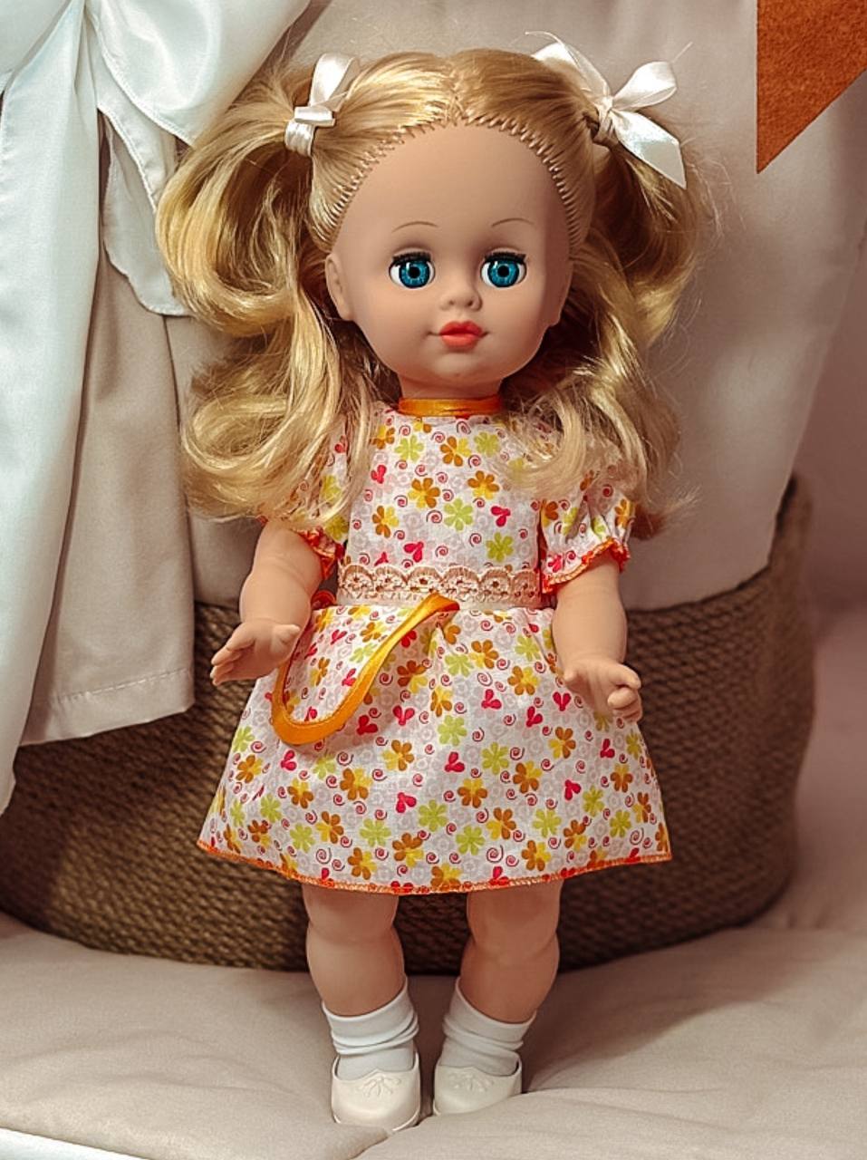Кукла классическая СТРАНА КУКОЛ большая говорящая Карина высота 40 см 15-С-14 - фото 19