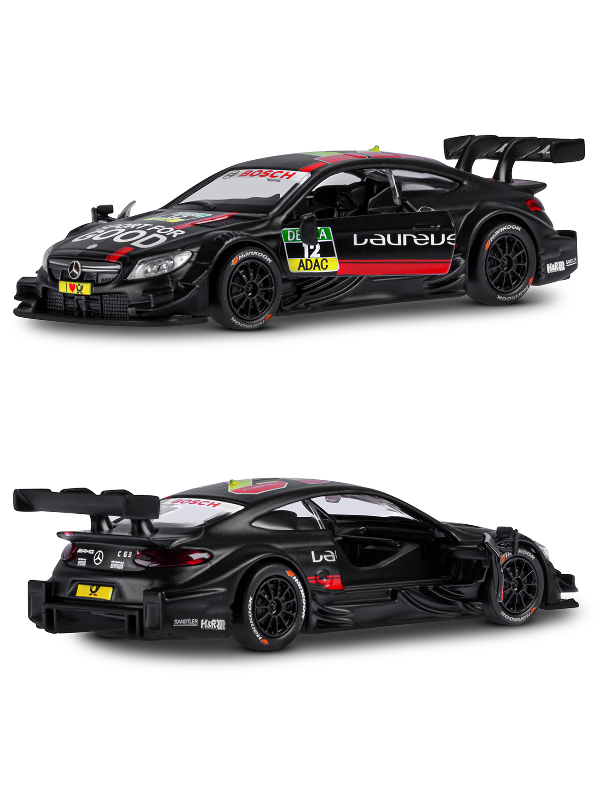 Автомобиль АВТОпанорама Mercedes AMG C 63 DTM 1:43 JB1251214 - фото 7