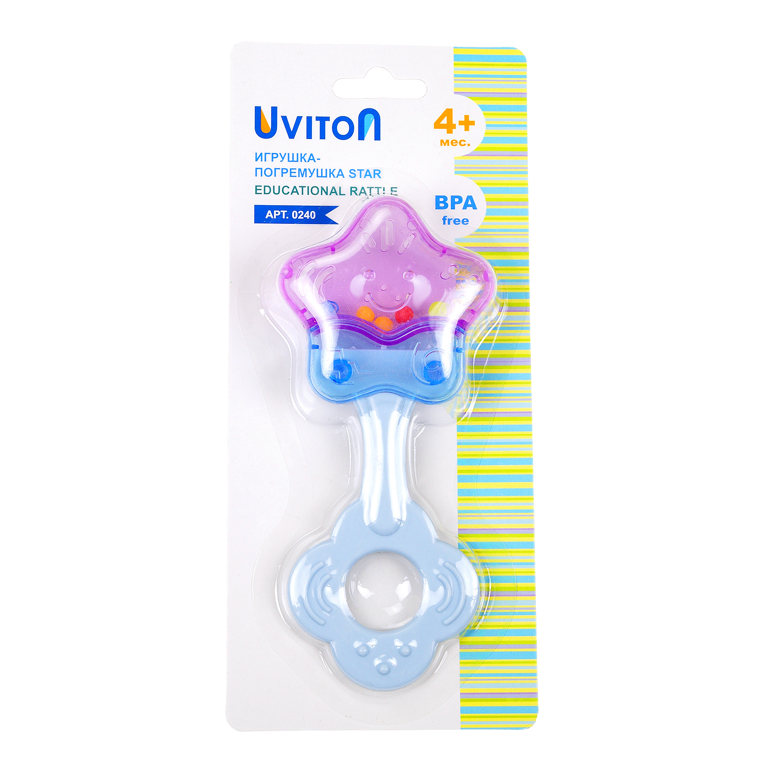 Игрушка Uviton погремушка Звездочка в ассортименте - фото 6