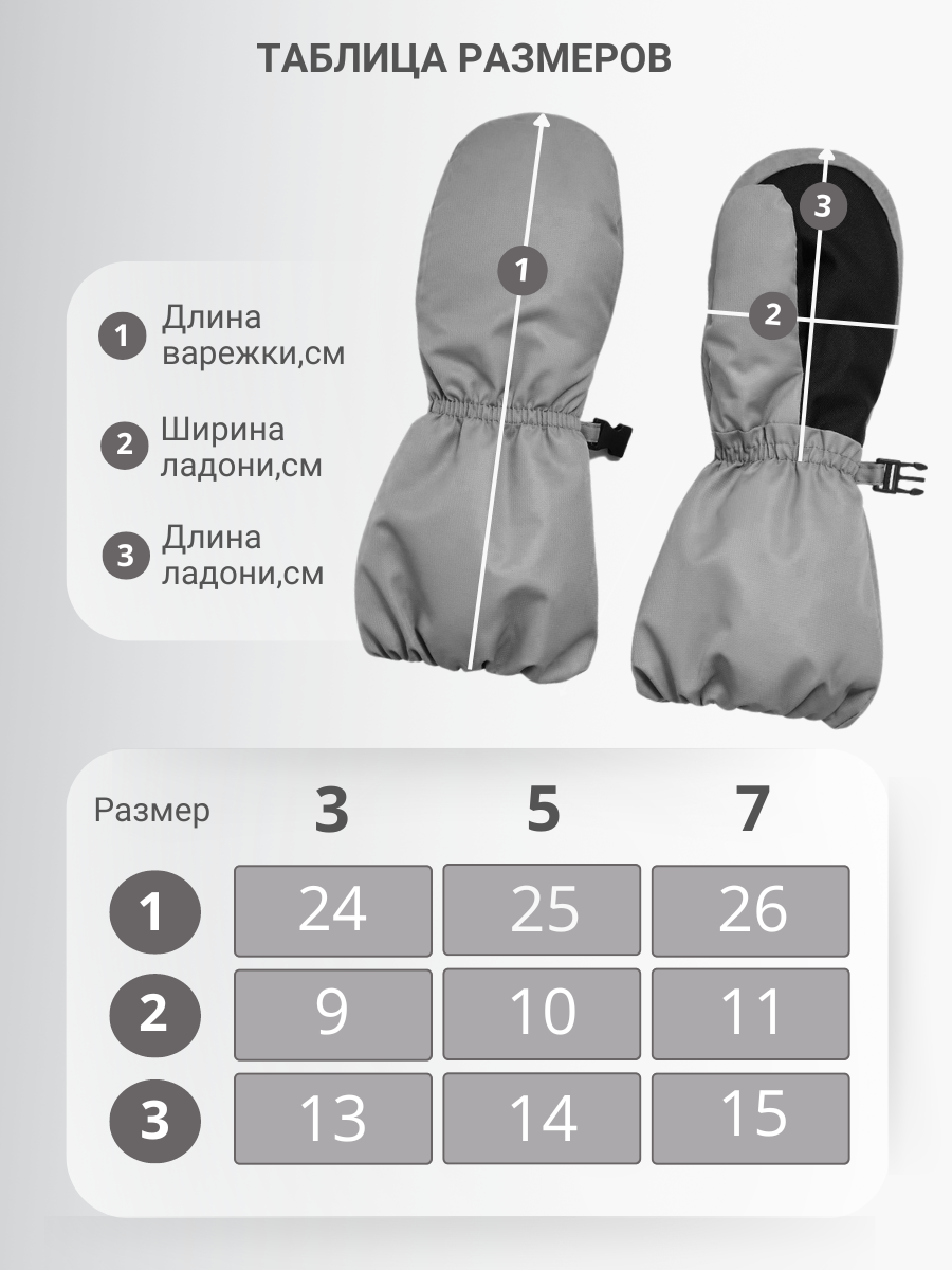 Варежки Arctland к864_фьорд - фото 3