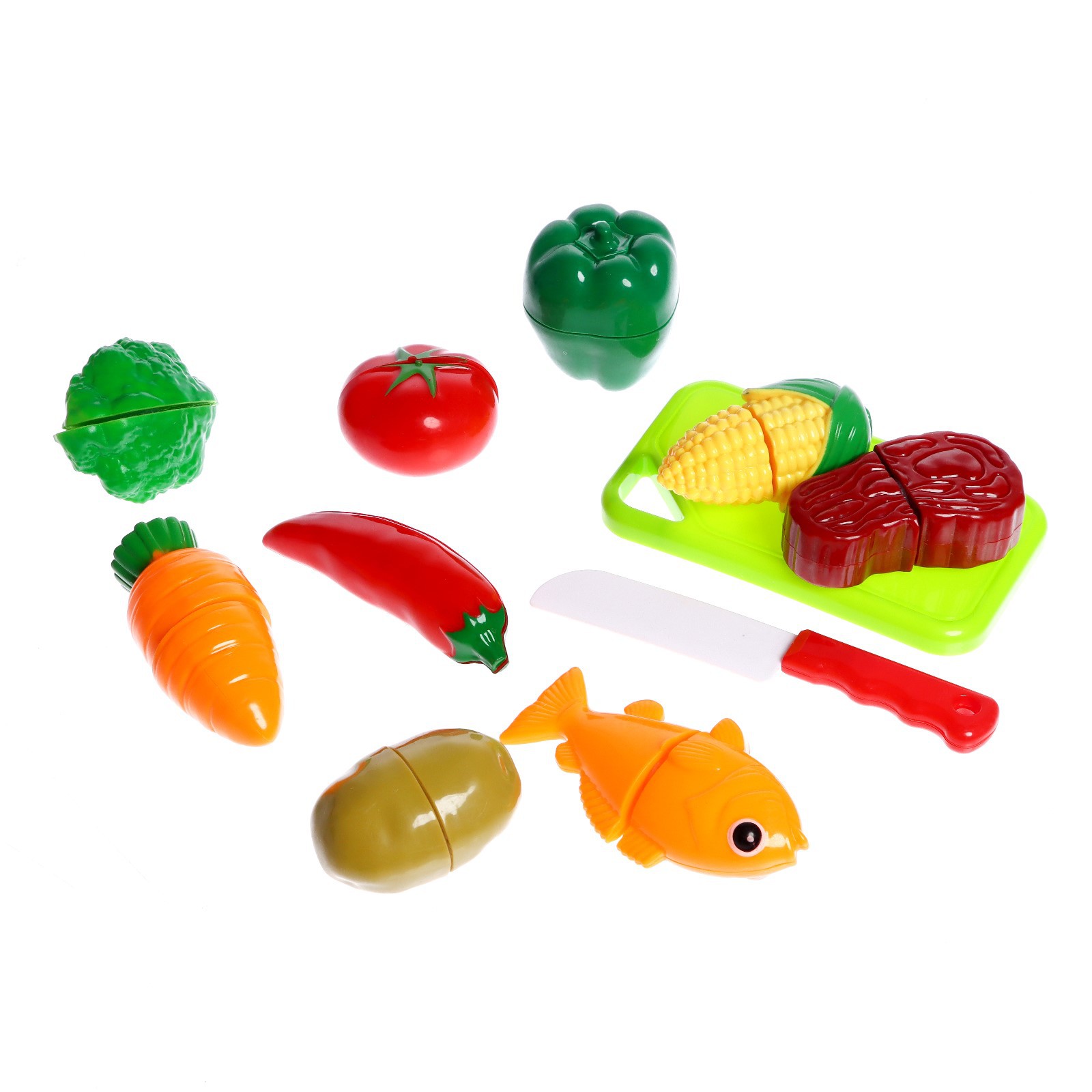 Игровой набор Sima-Land продукты, прилавок, касса, тележки и корзинки - фото 1