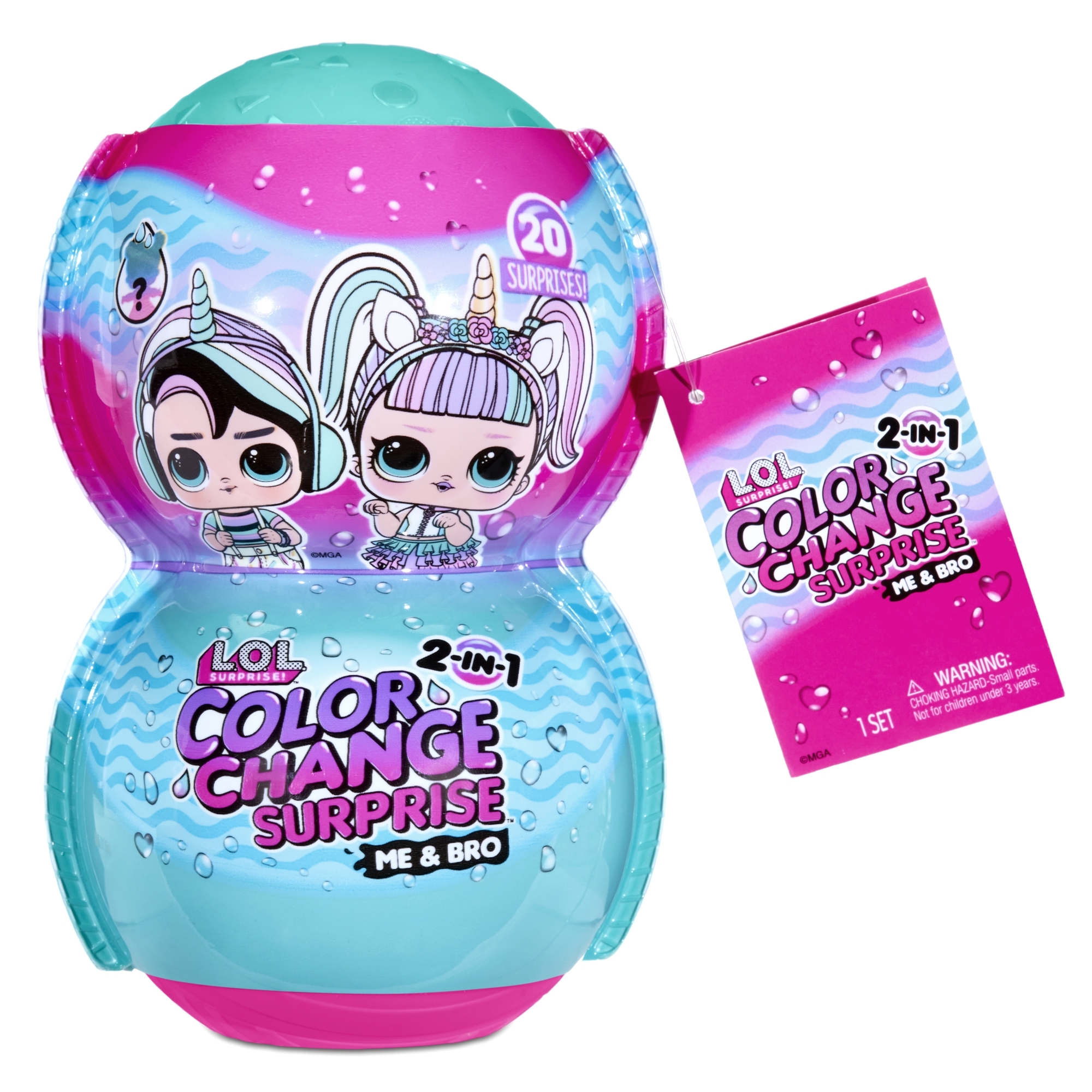 Кукла мини L.O.L. Surprise! Color Change Me and My Bro 580638EUC - фото 11