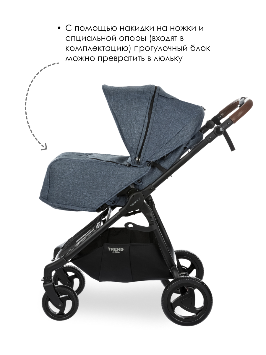 Коляска прогулочная Valco baby Snap 4 Ultra синий - фото 4