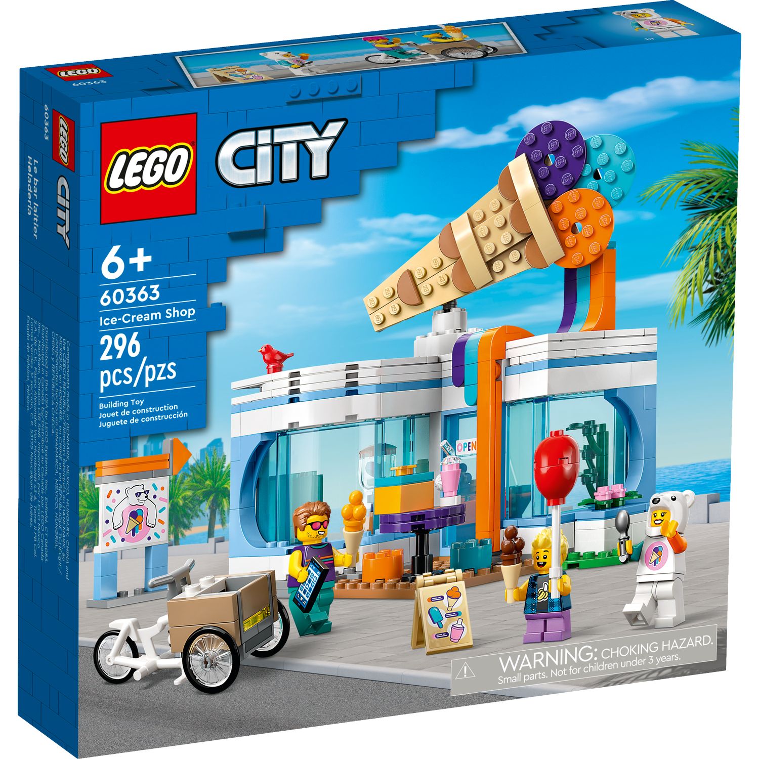 Конструктор LEGO City Магазин мороженого блочный - фото 1