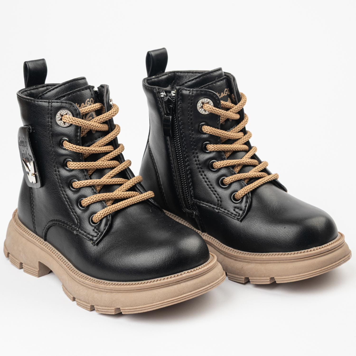 Ботинки TikkaGo 7Y98_82583-6_black-beige - фото 2