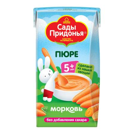 Пюре Сады Придонья Морковь с 5 мес 125 г