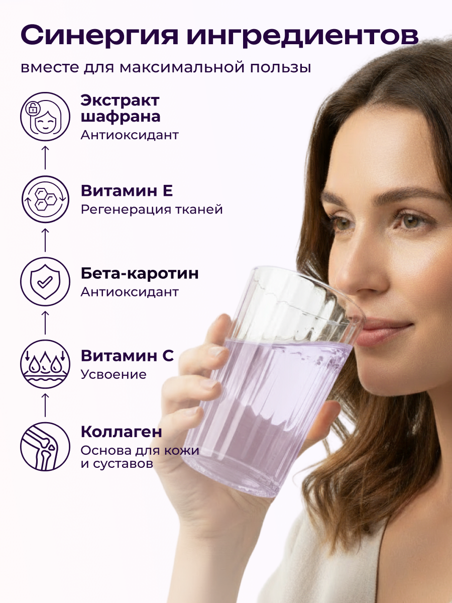 Коллаген пищевой COLLAGEN PREMIUM Черника - фото 2