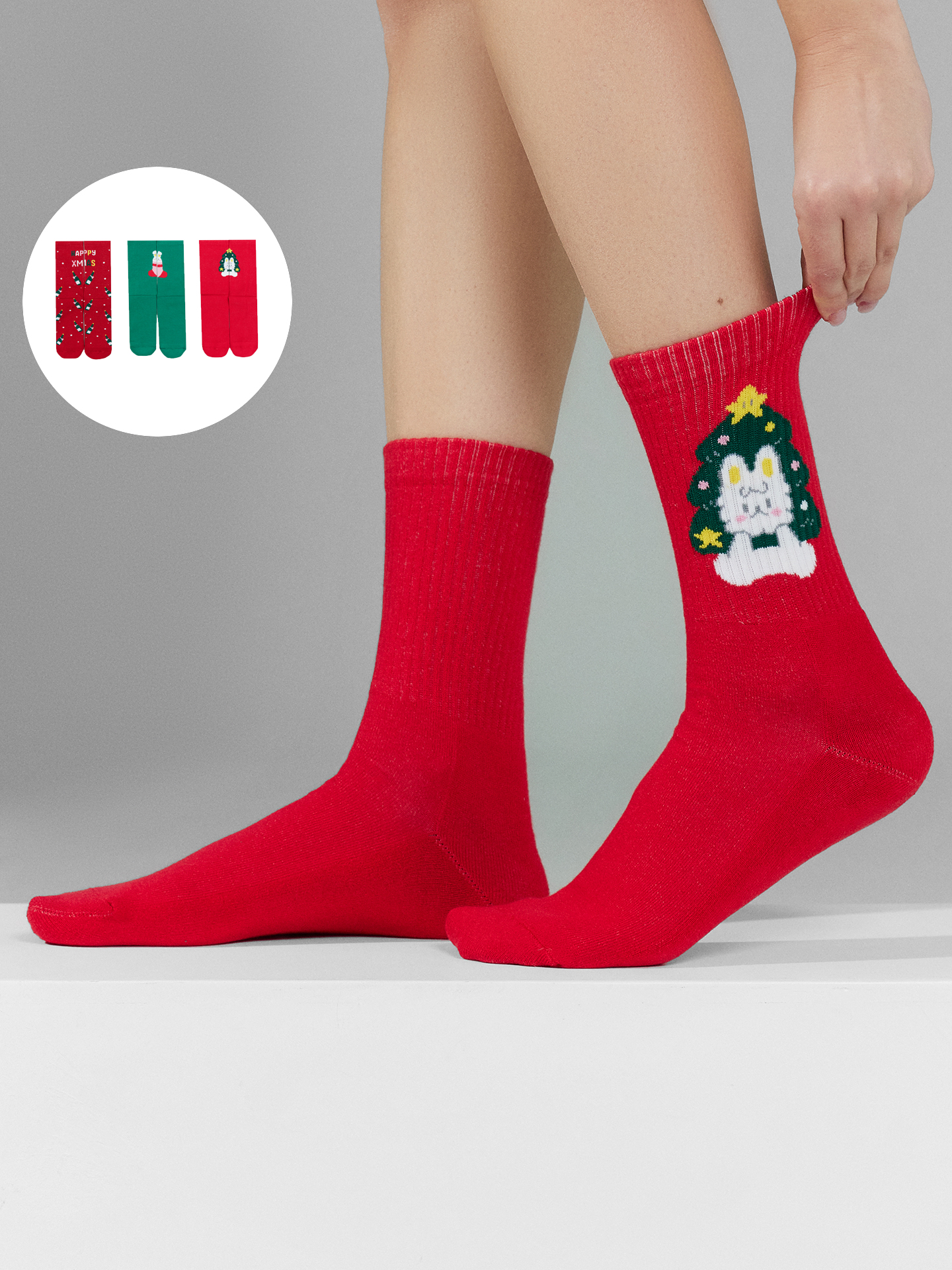 Носки 3 пары Mark Formelle (Марк Формэль) 287A-2969/я.красный /вишнёвый /я.малахит - фото 1