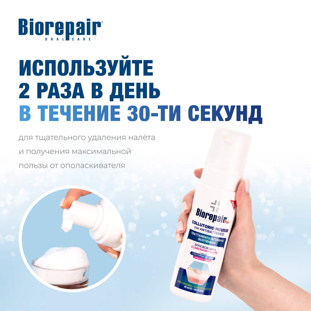 Пенка Biorepair Антибактериальный 200 мл - фото 9
