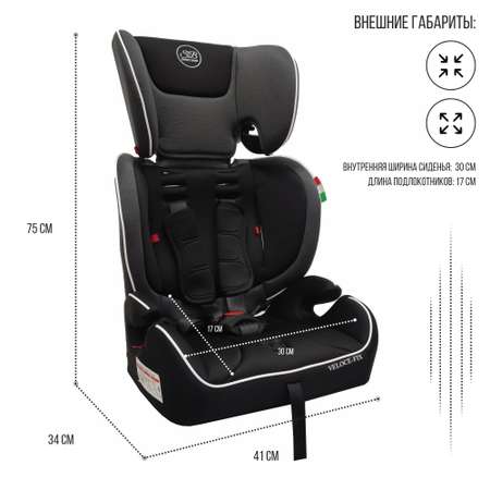 Автокресло Sweet Baby Veloce 1/2/3 (9-36 кг)
