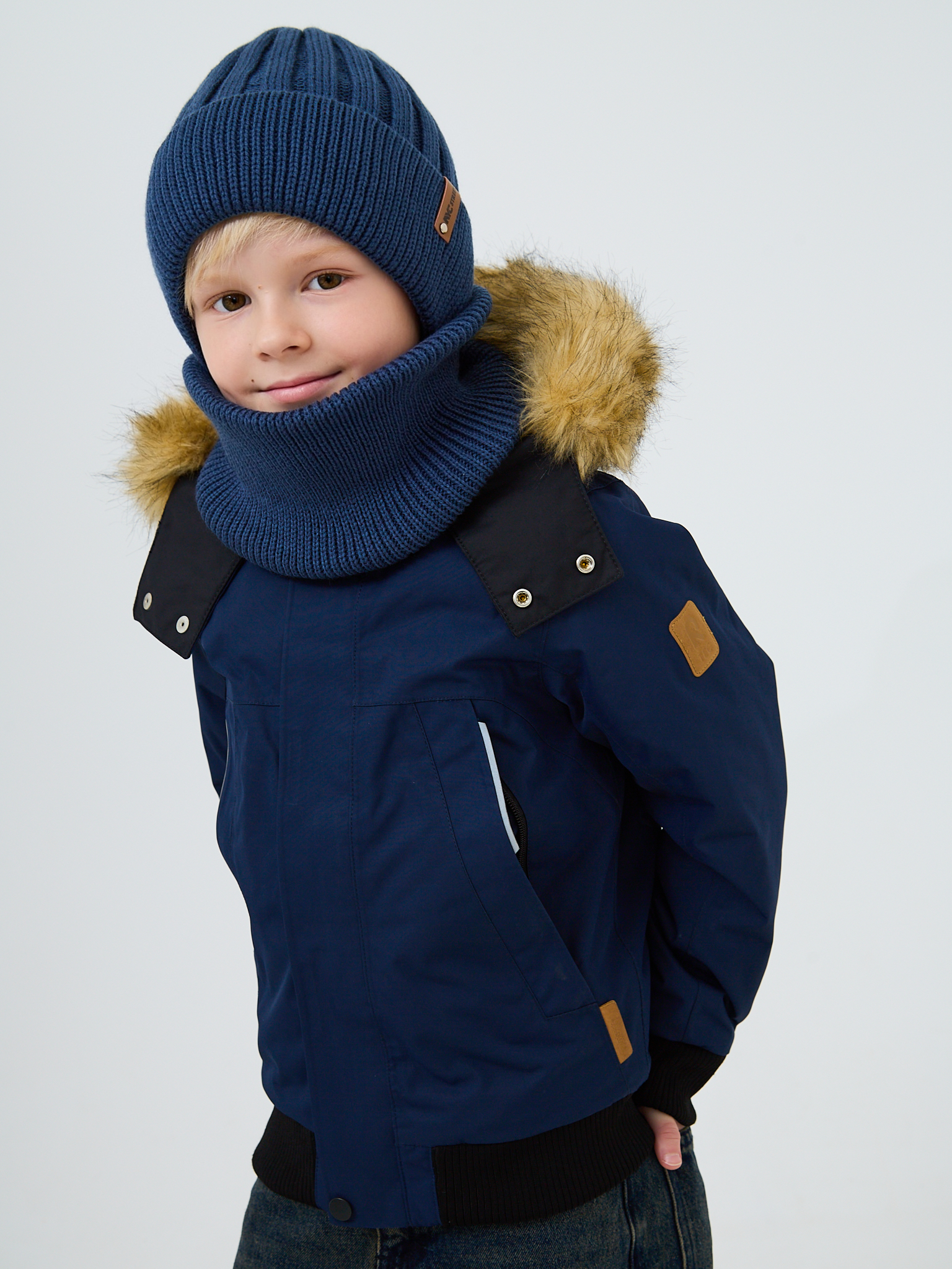 Шапка и снуд NYCkids NYC-H-54-WIDEstr-jeans - фото 9