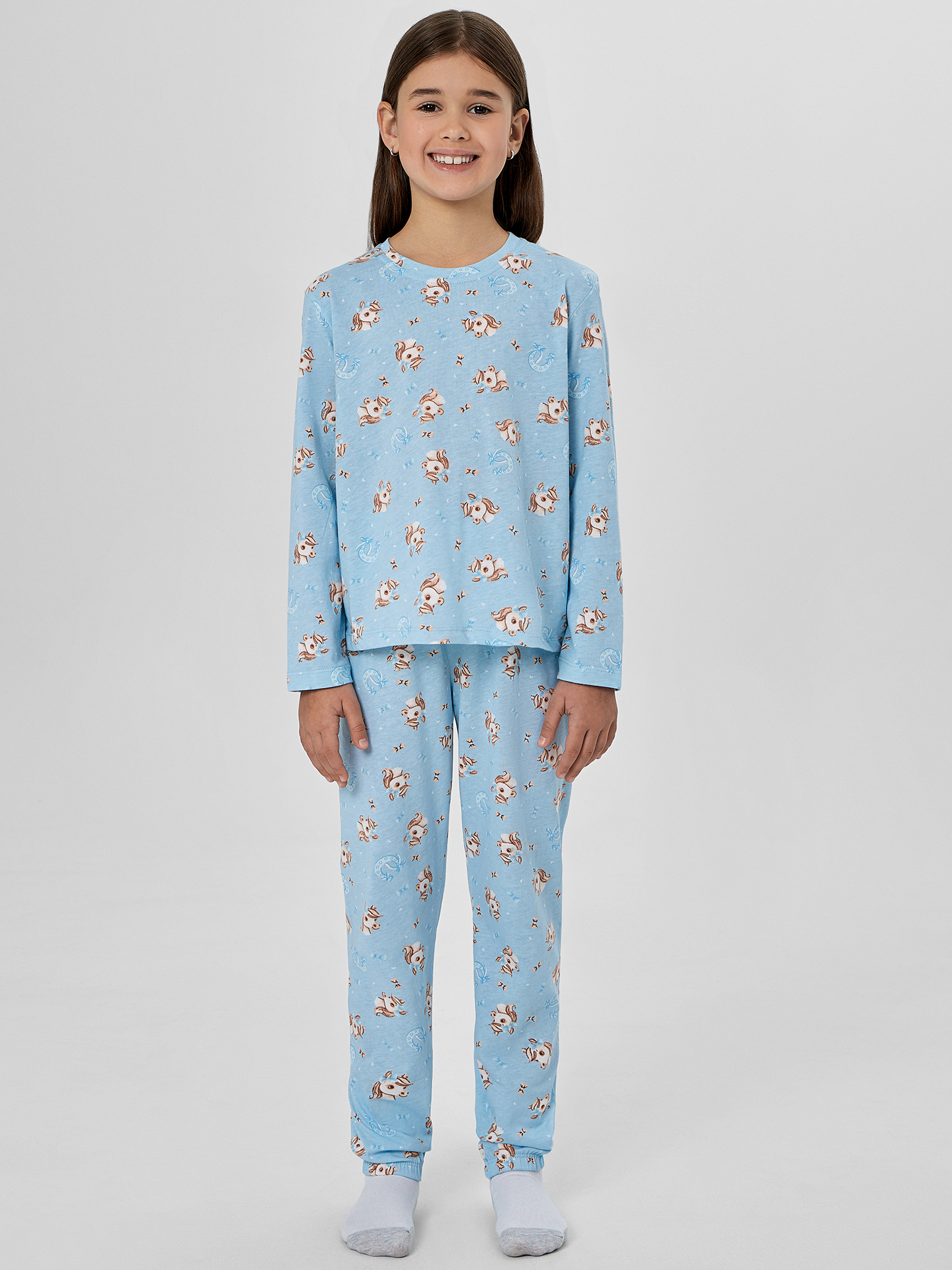 Пижама Mark Formelle (Марк Формэль) 567740/милые коники на голубом - фото 1