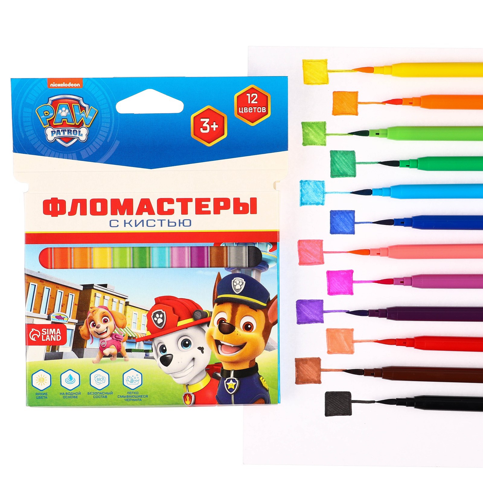 Фломастеры Paw Patrol 12 шт. - фото 8