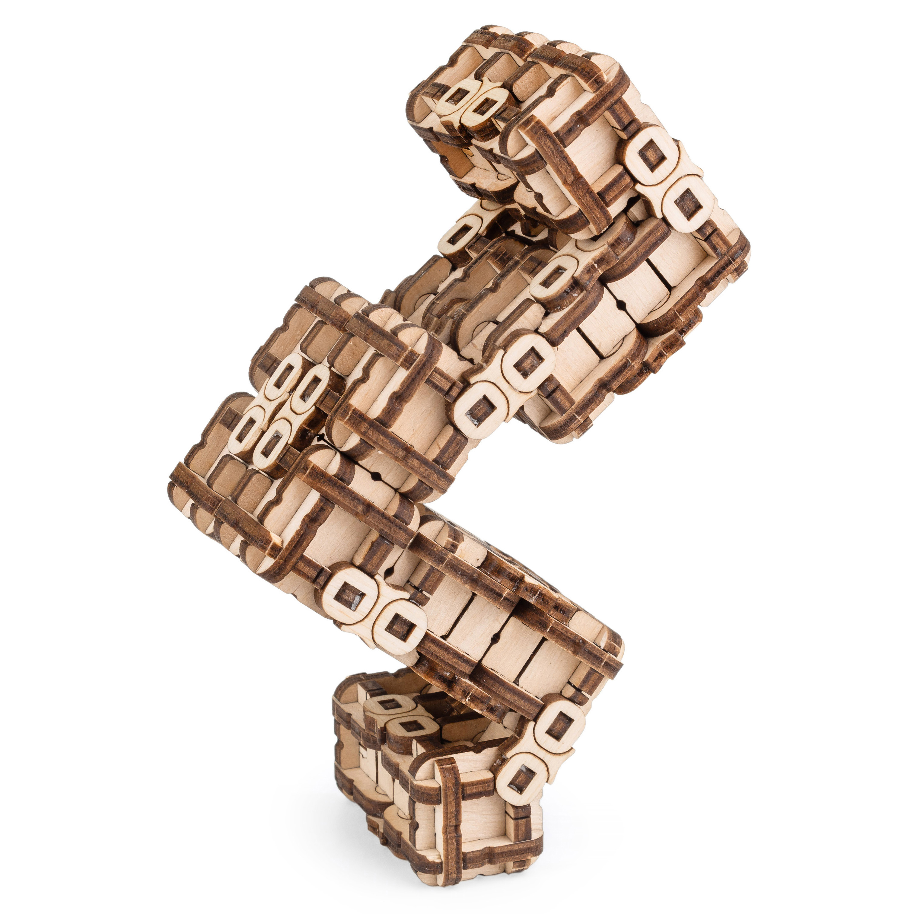 Конструктор Eco Wood Art Метаморфик Змея деревянный 256 дет. - фото 11