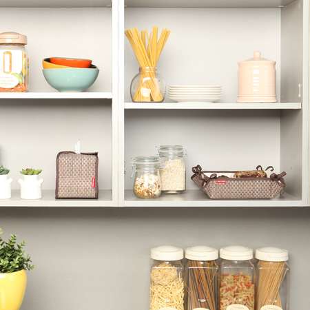 Хлебница CASY HOME 20х20х7см коричневая ВВ-011