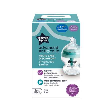 Бутылочка Tommee tippee Anti-Colic 150 мл в ассортименте